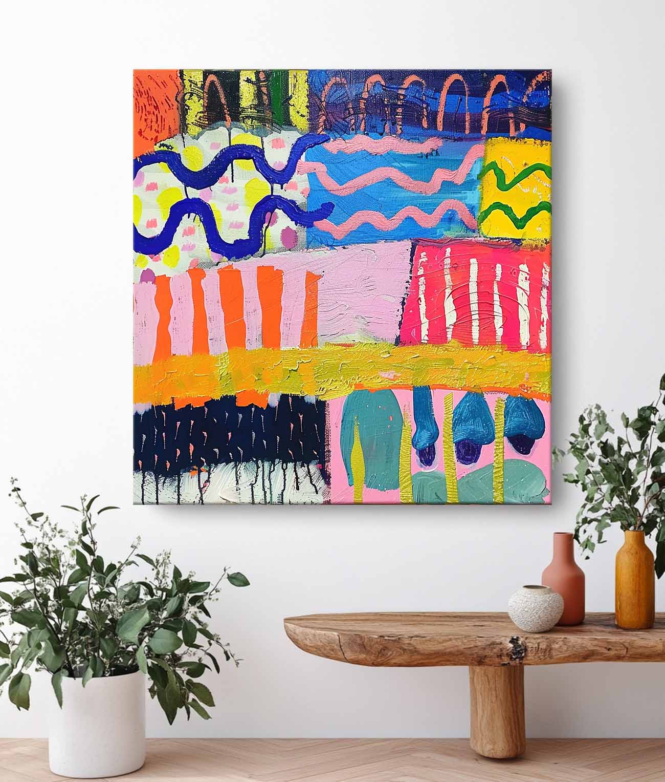 Wall Art Abstract Playful Energetic Modern