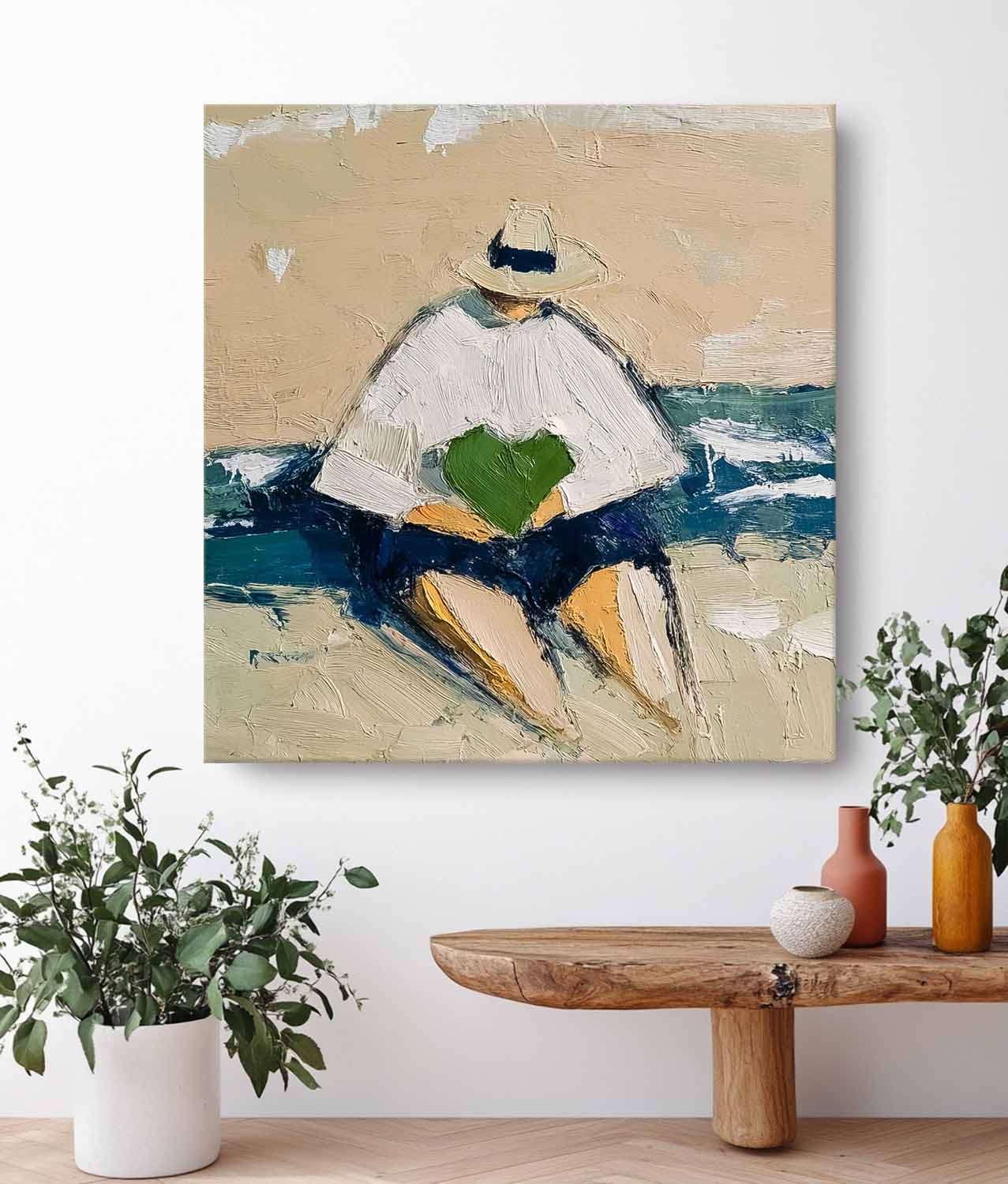 Wall Art People Contemporary Serene Coastal