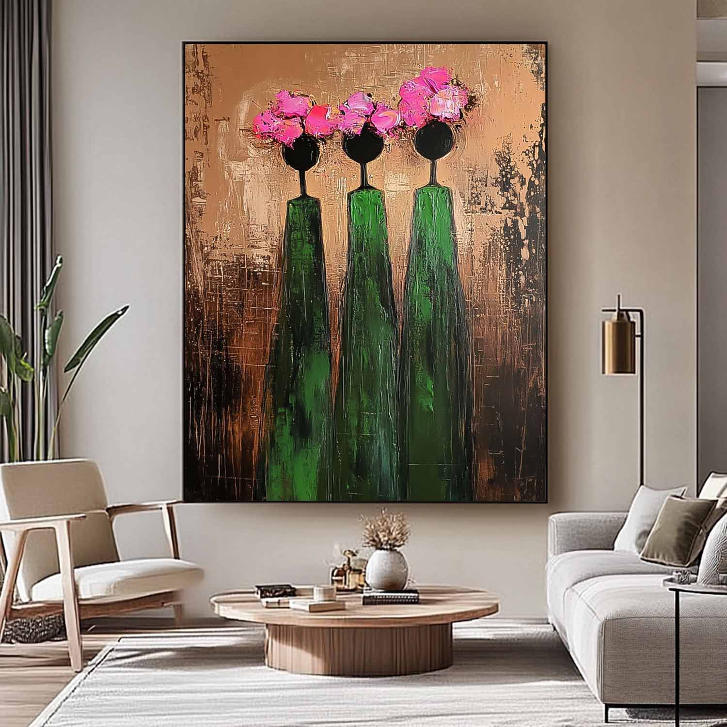 Wall Art People Retro Contemporary Abstract