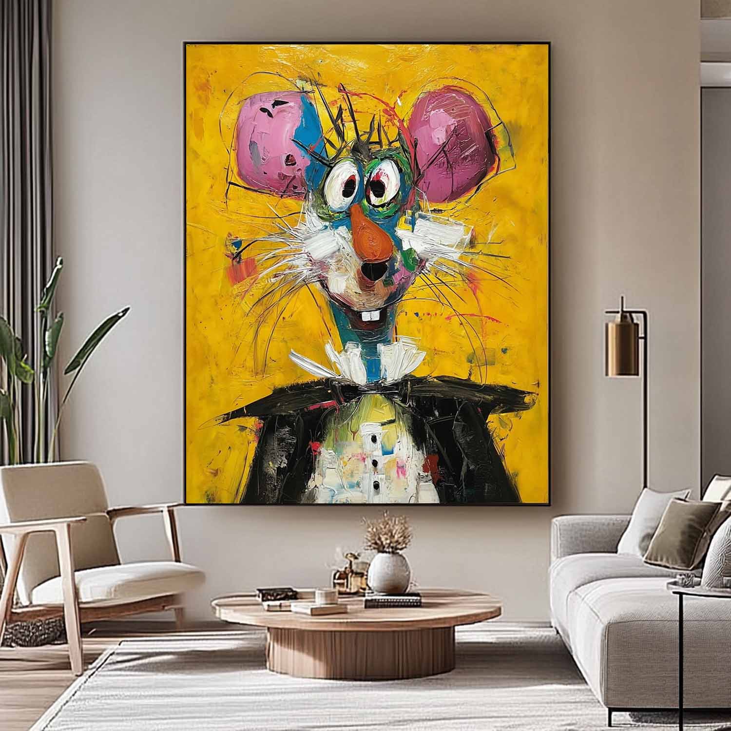 Wall Art Animal Neo-Pop Art Playful Decor