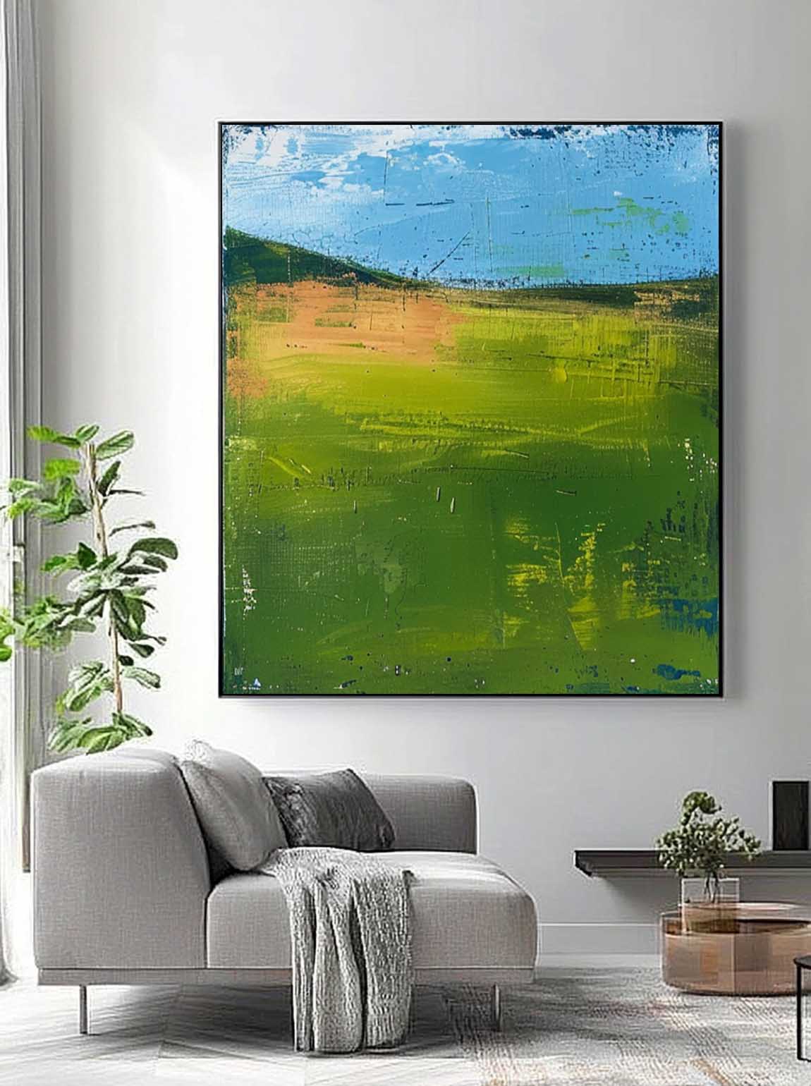 Wall Art Abstract Minimalist Color Block Landscape