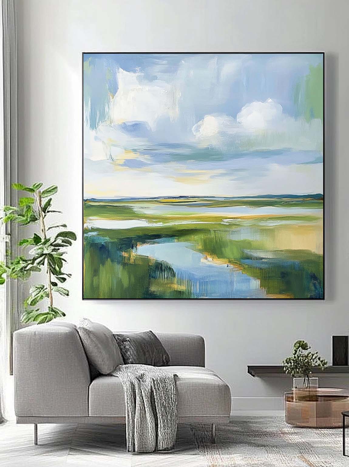 Wall Art Landscape Tranquil Breezy Natural