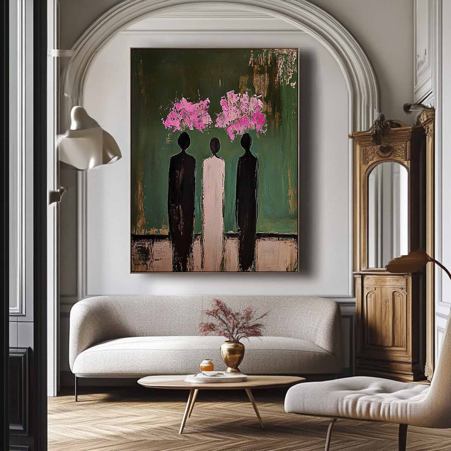 Wall Art Three Figures in Bloom