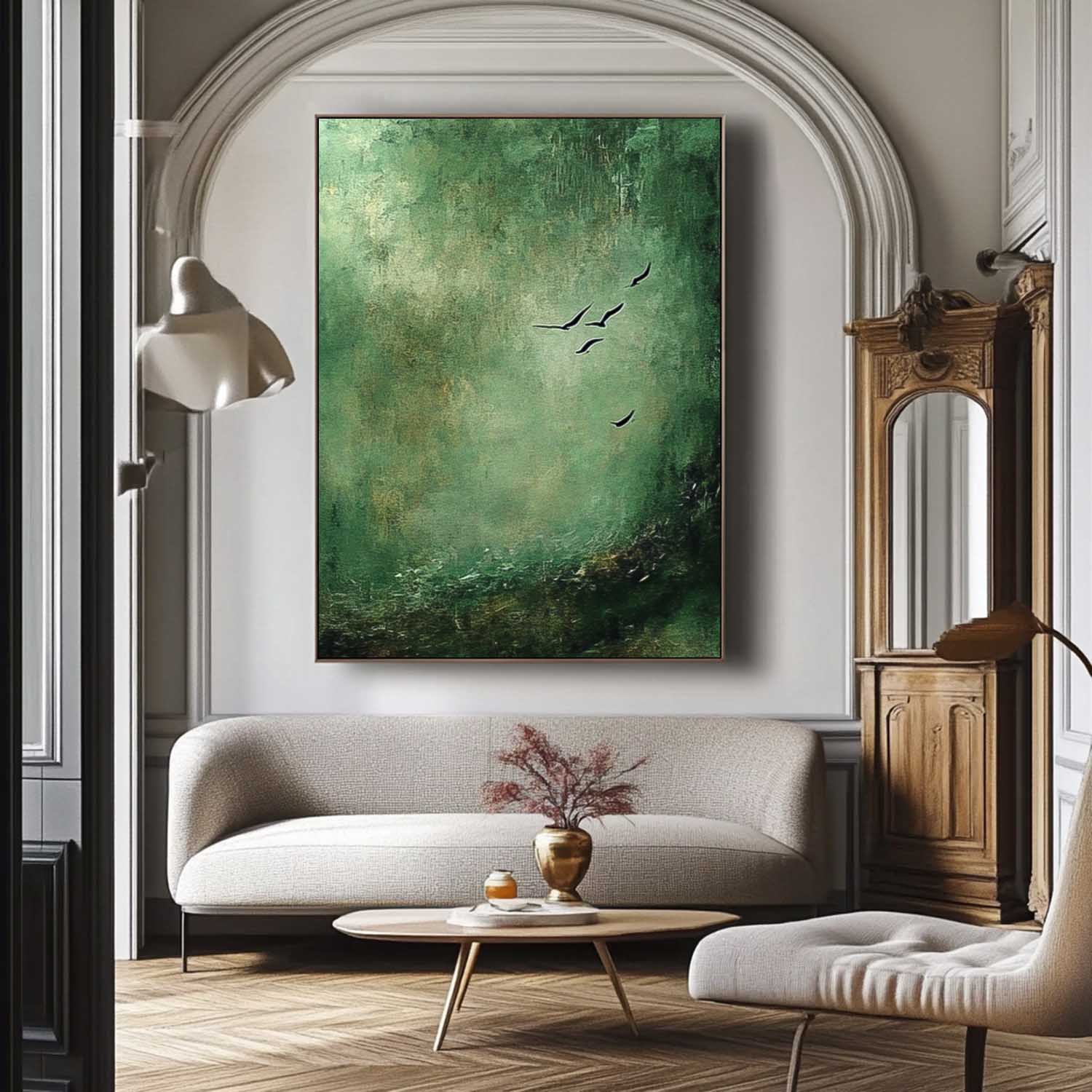 Wall Art Abstract Mid-Century Modern Botanical