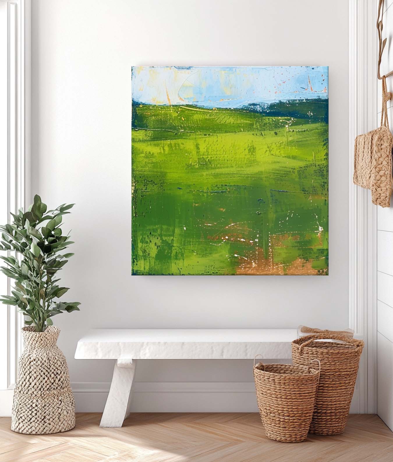 Wall Art Abstract Fresh Fresh Lake Impasto