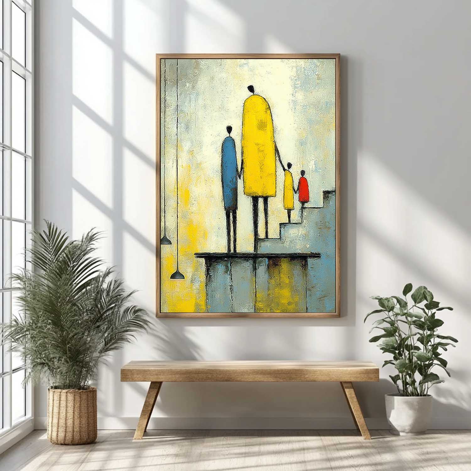 Wall Art People Urban Art Inspired Family