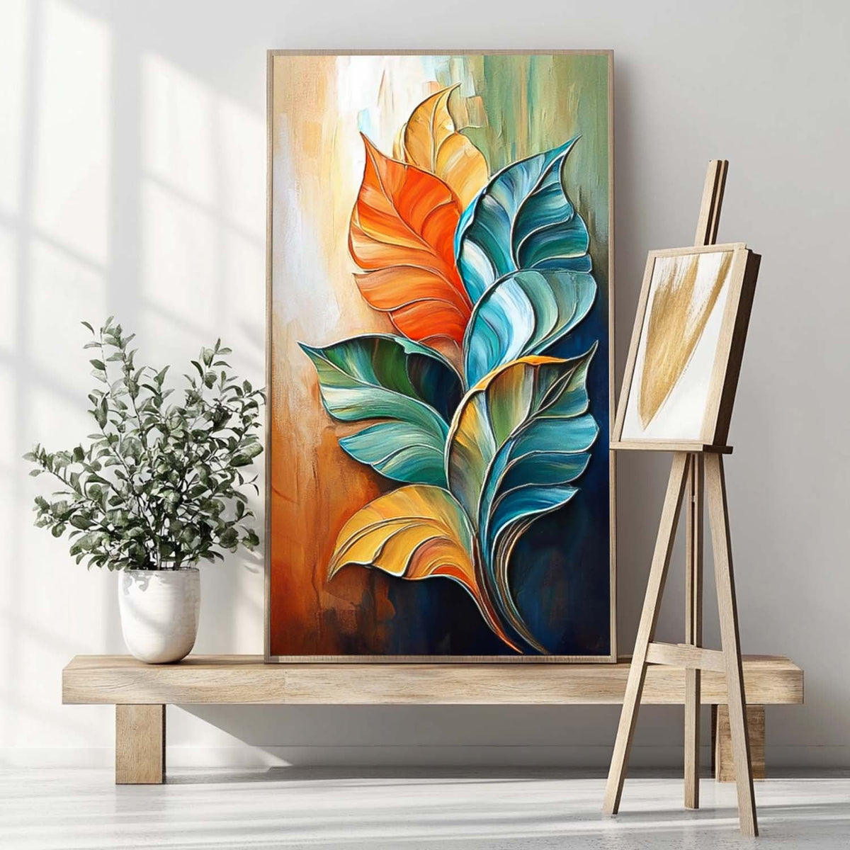 Wall Art Flower Vibrant Abstract Botanical Pop