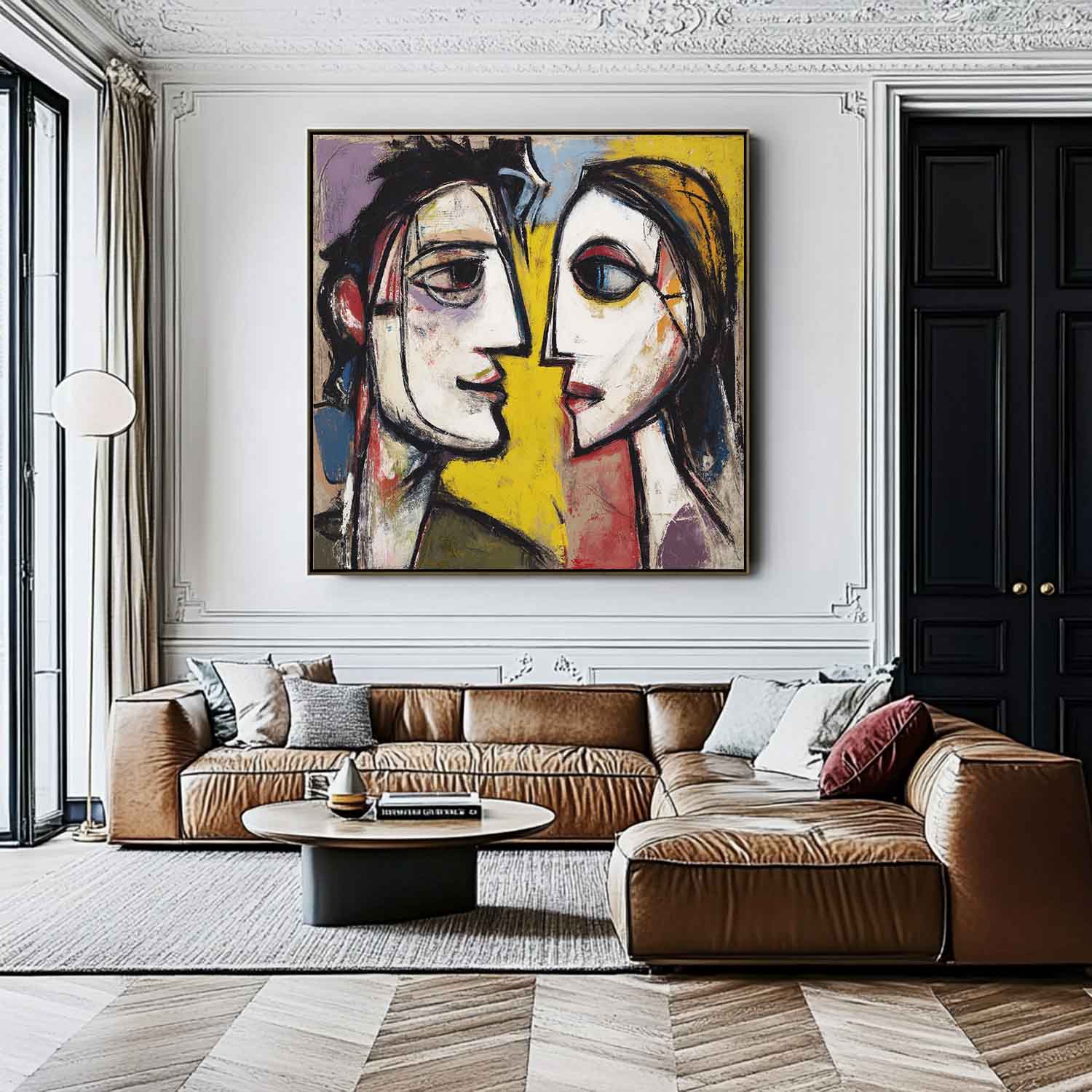 Wall Art People Playful Neo-Expressionist Cubist