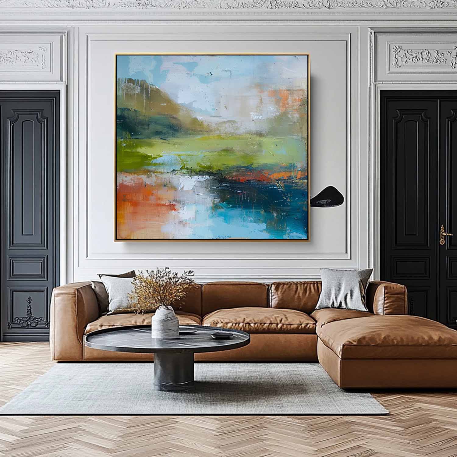 Wall Art Abstract Landscape Impressionist Impasto