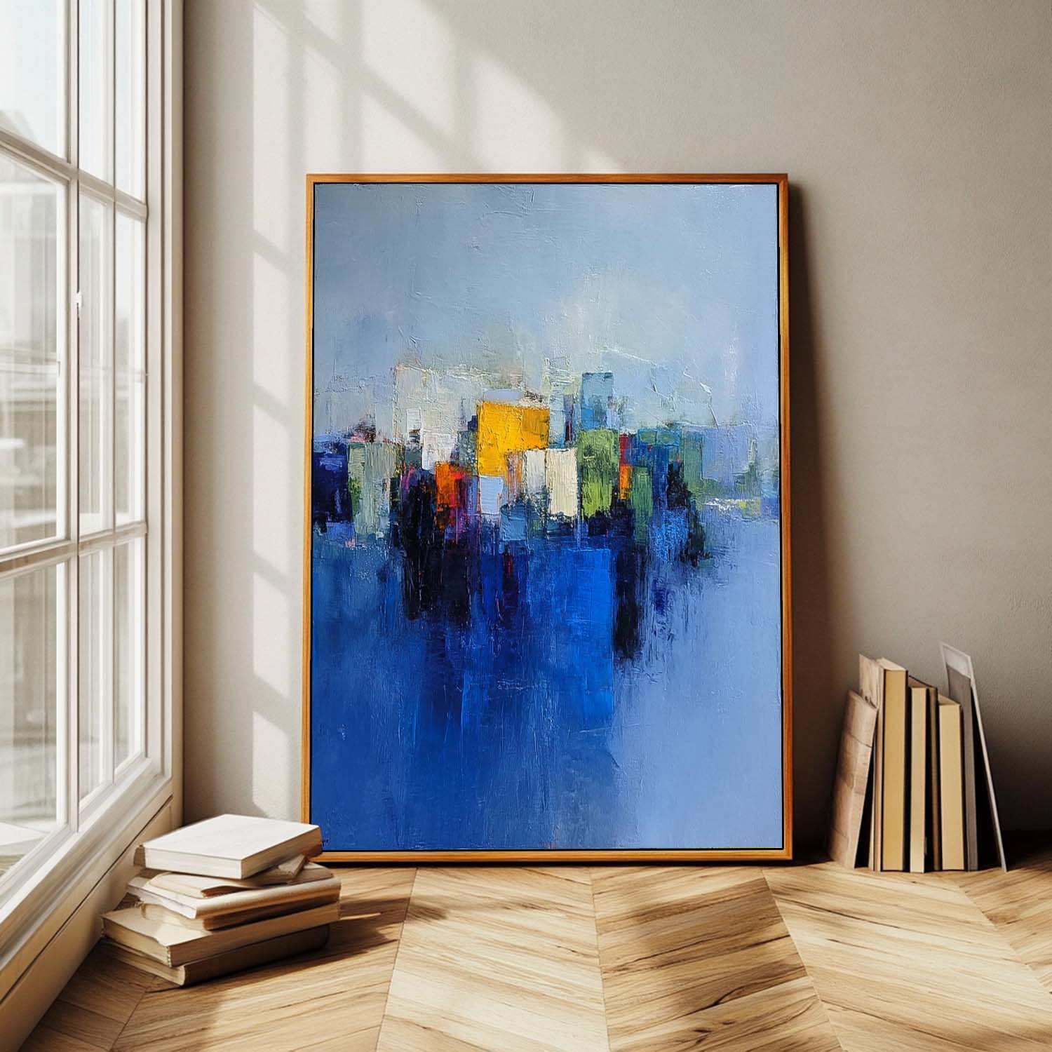 Wall Art Golden City Reflection