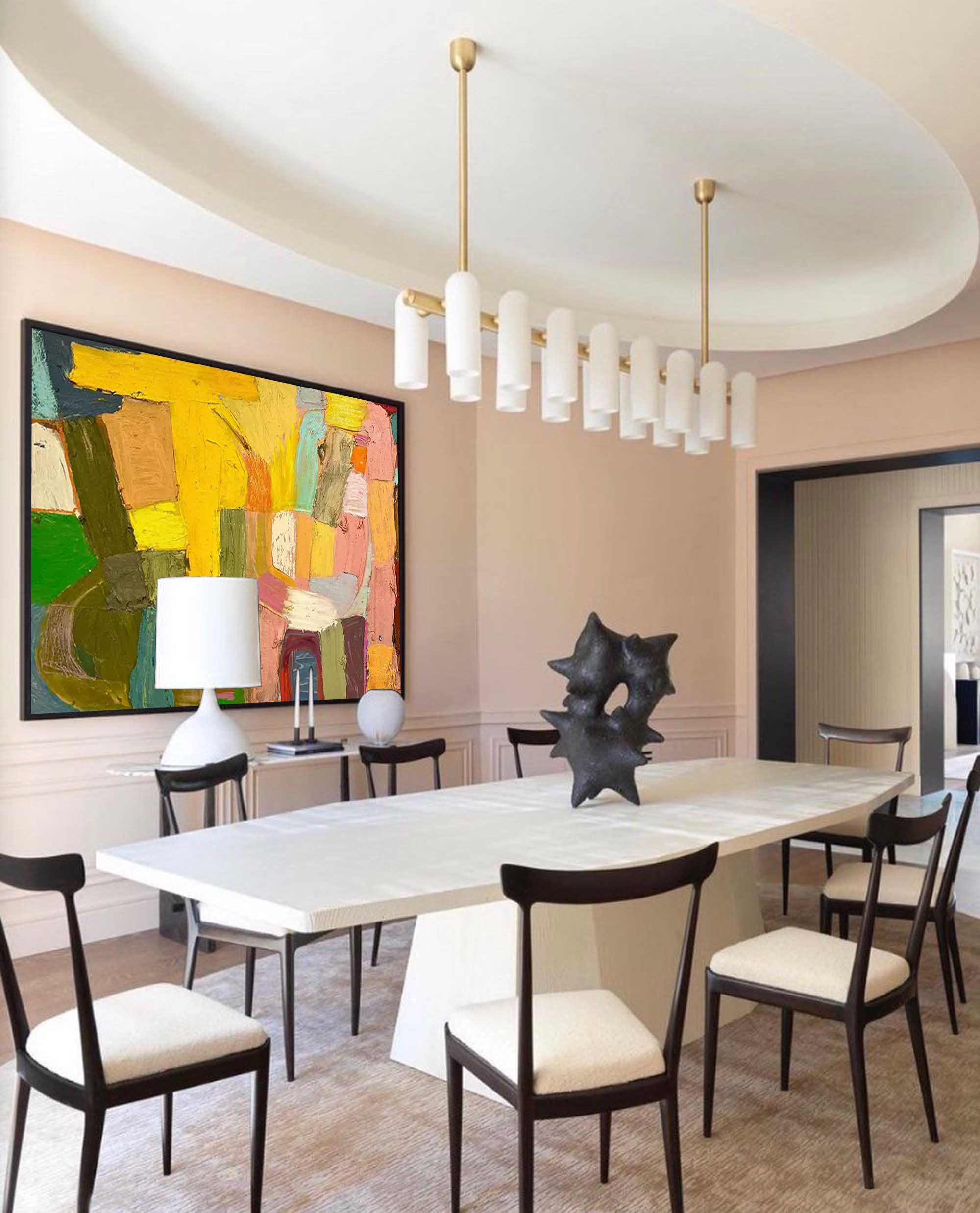 Wall Art Abstract Energetic Playful Colorful