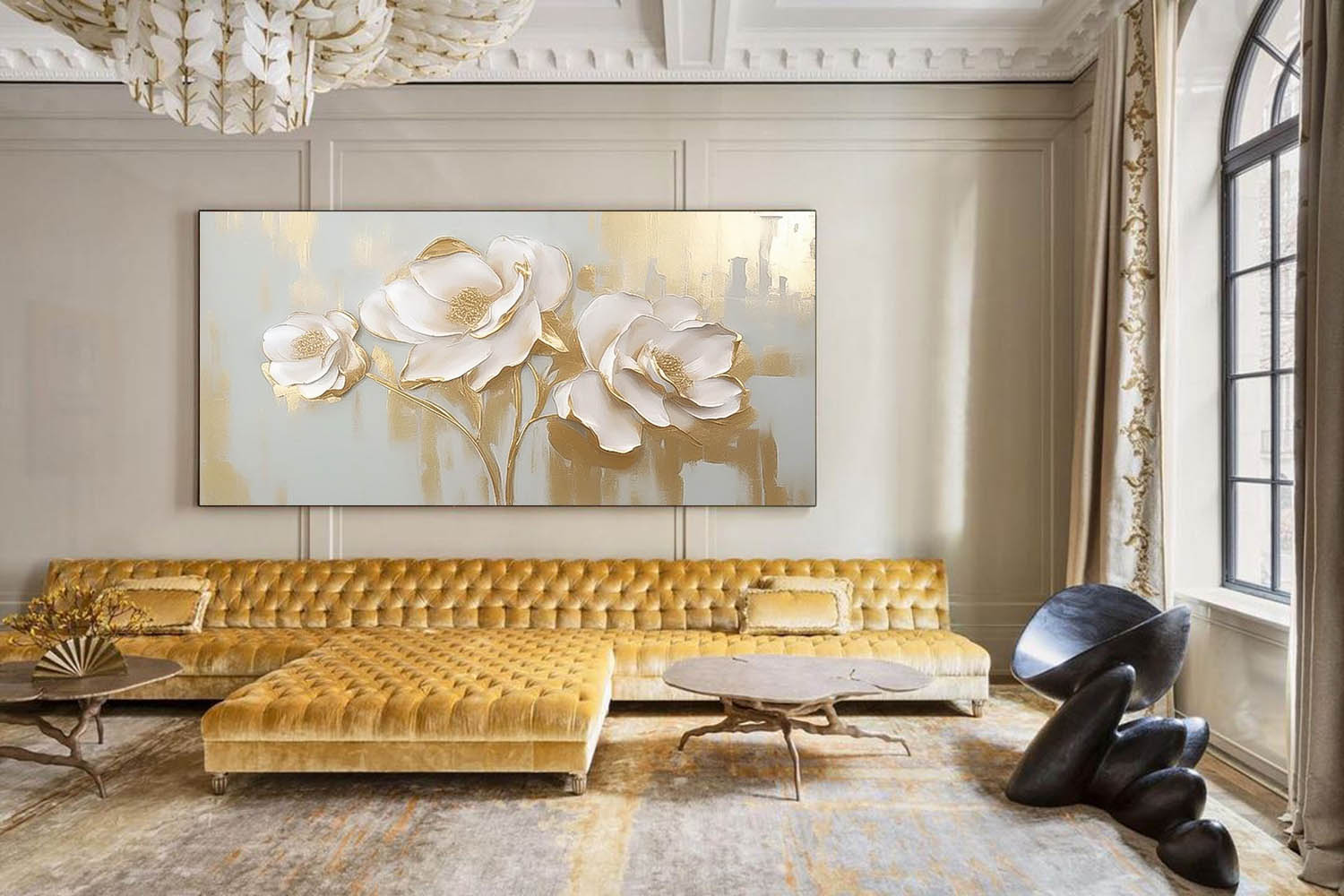 Wall Art Impasto Flower Dynamic Painterly