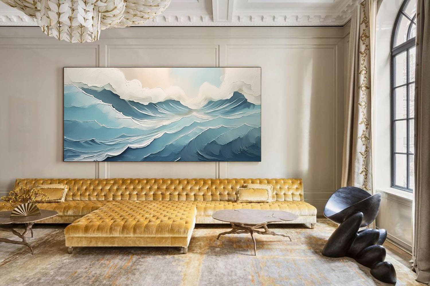 Wall Art Impasto Beach & Ocean Vibrant Painterly