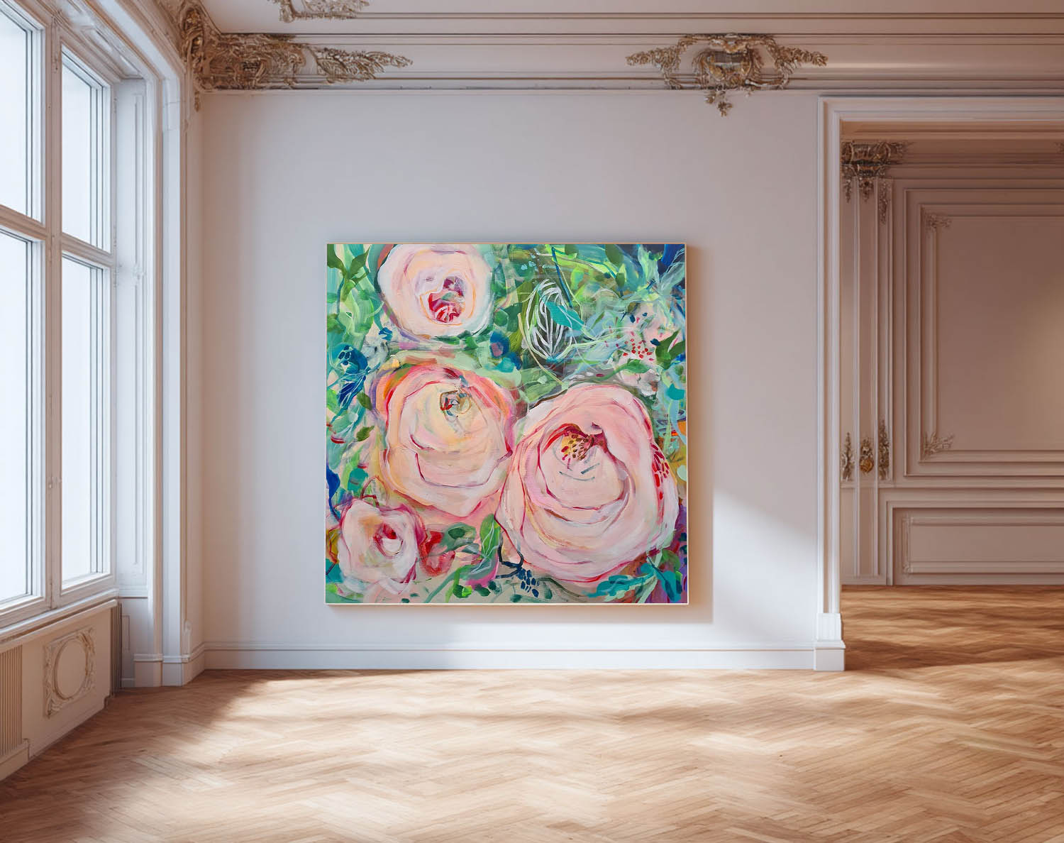 Wall Art Flower Impressionist Romantic Decor