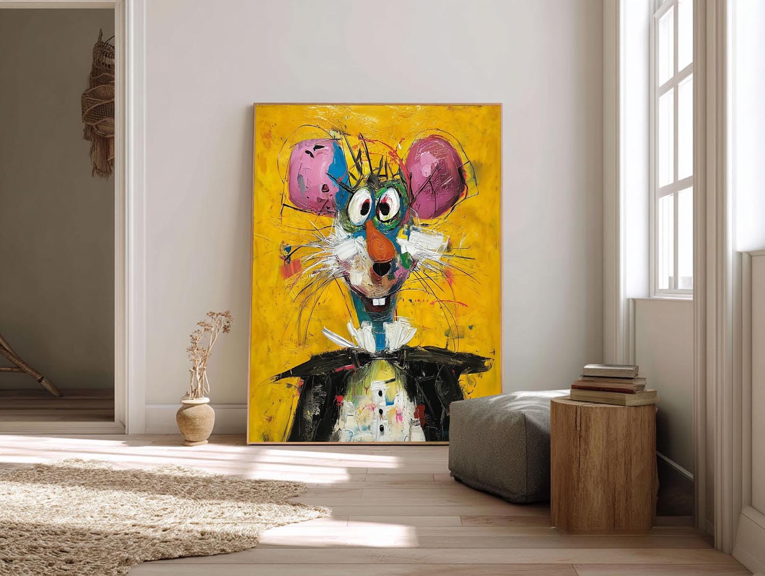 Wall Art Animal Neo-Pop Art Playful Decor