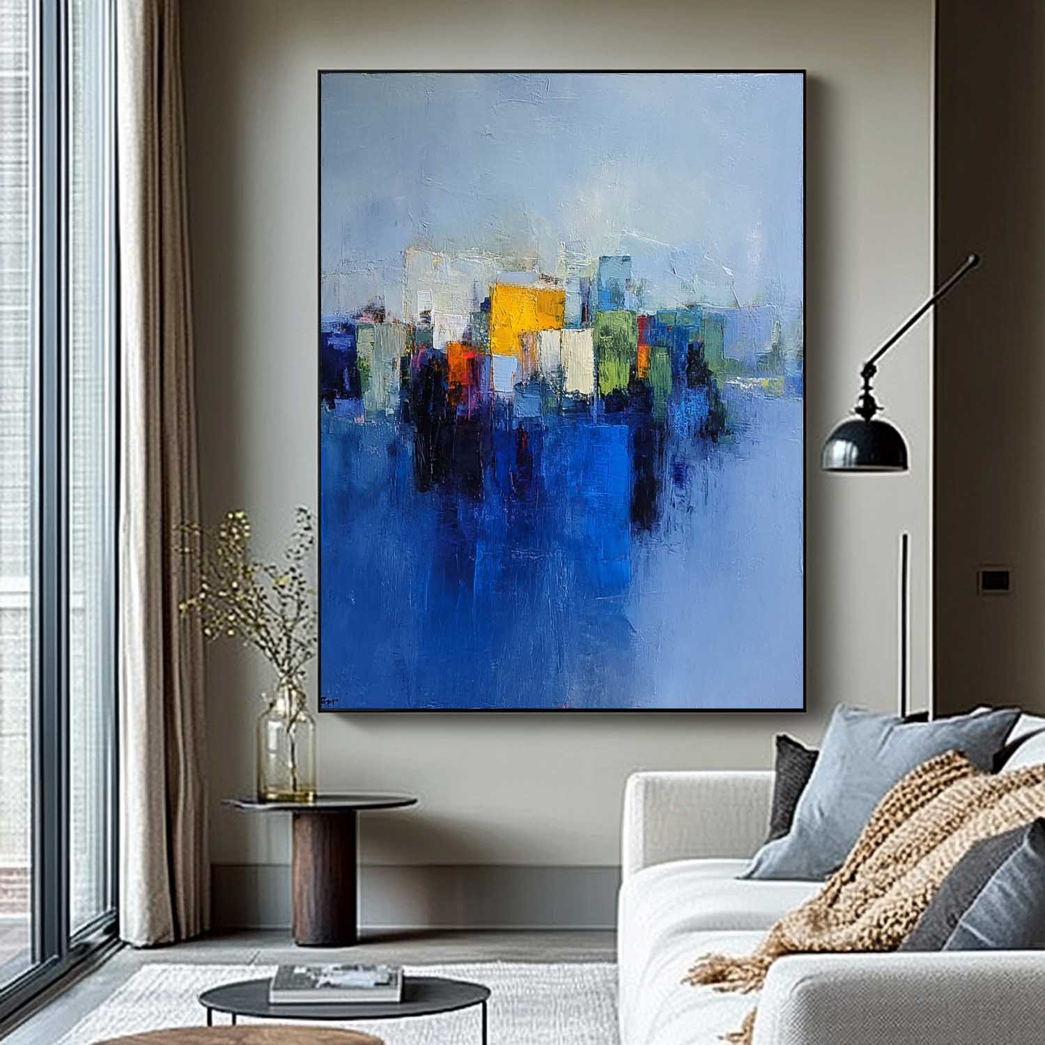 Wall Art Golden City Reflection