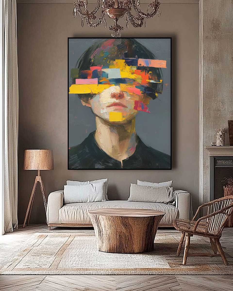 Wall Art Impasto People Dreamy Artistic