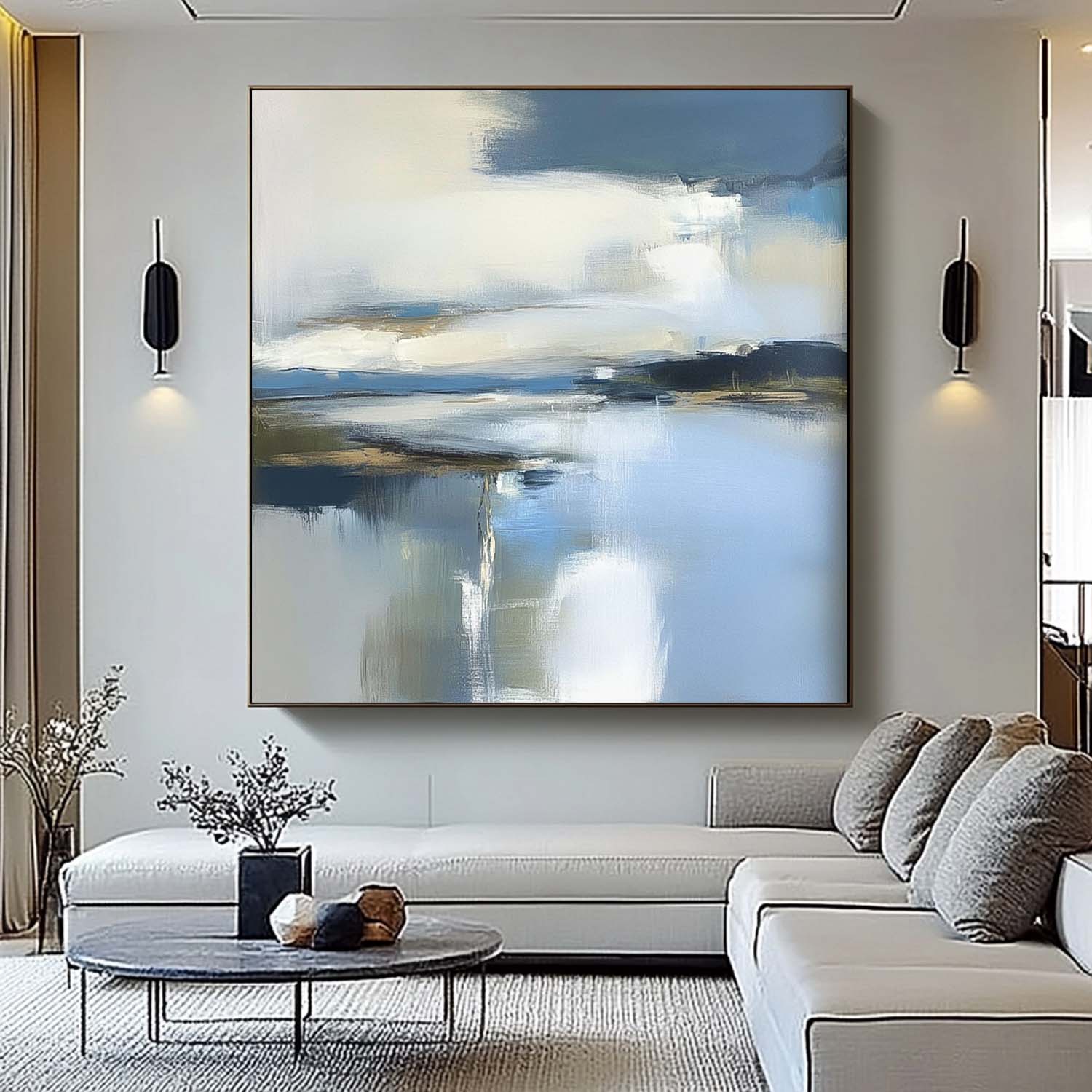 Wall Art Landscape Tranquil Misty Cool Tone