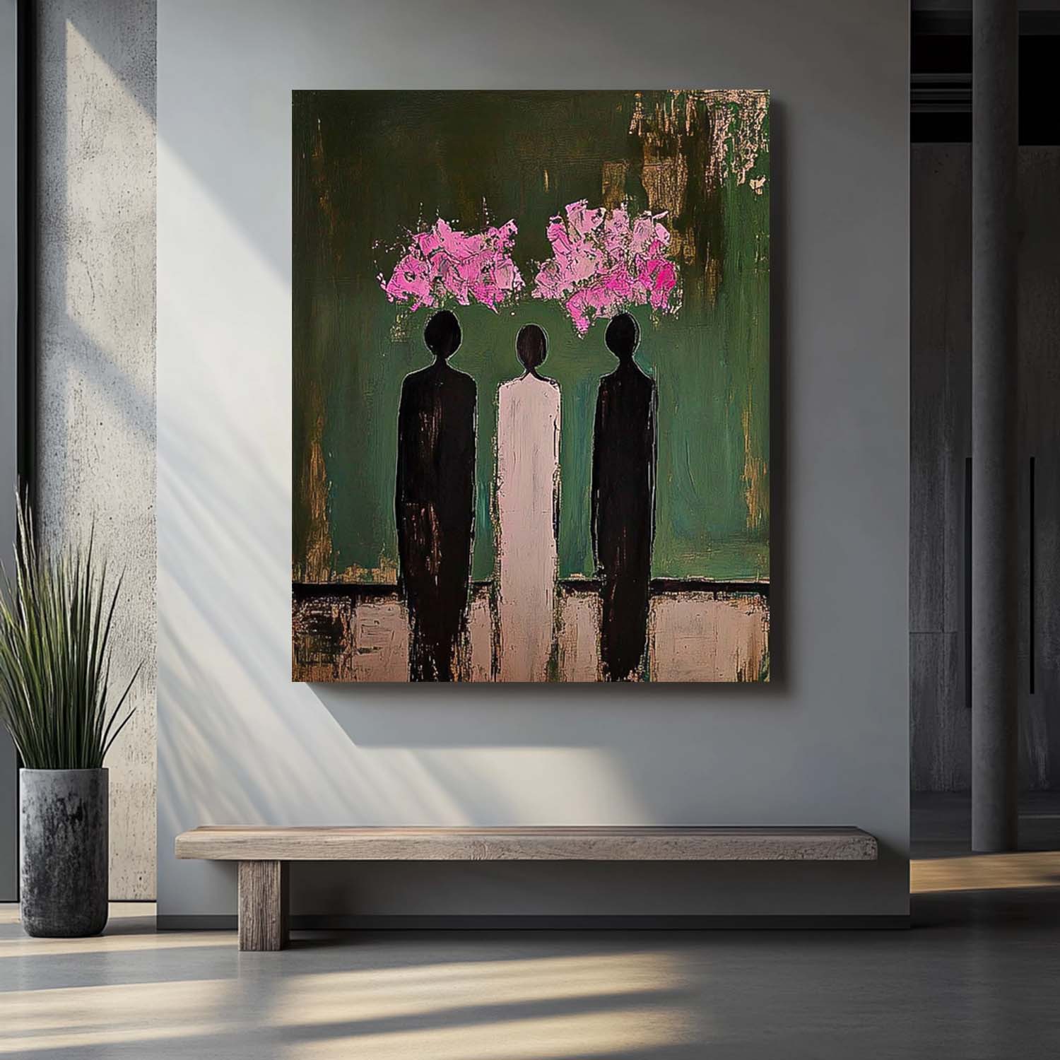 Wall Art Three Figures in Bloom