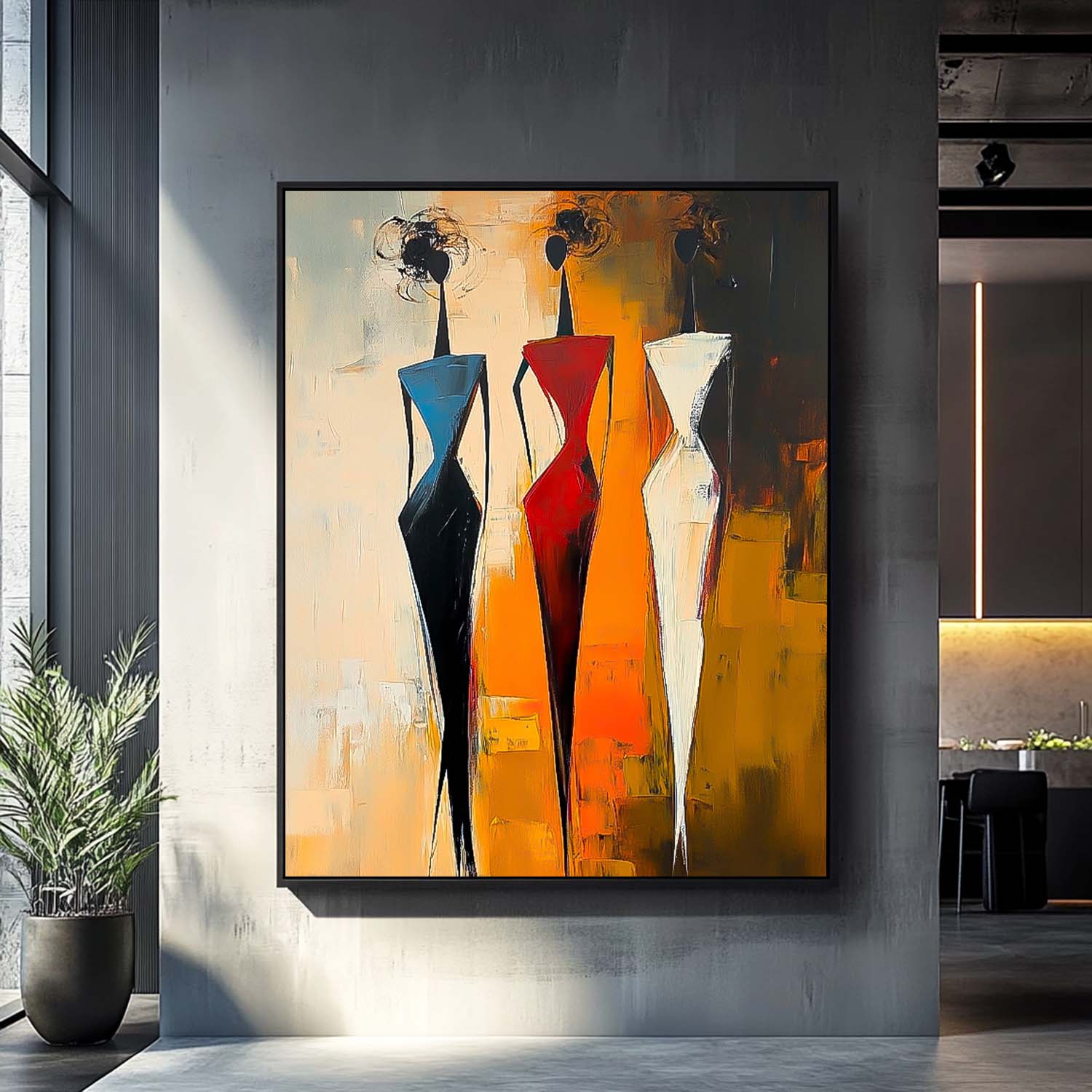Wall Art People Elegant Modern Abstract