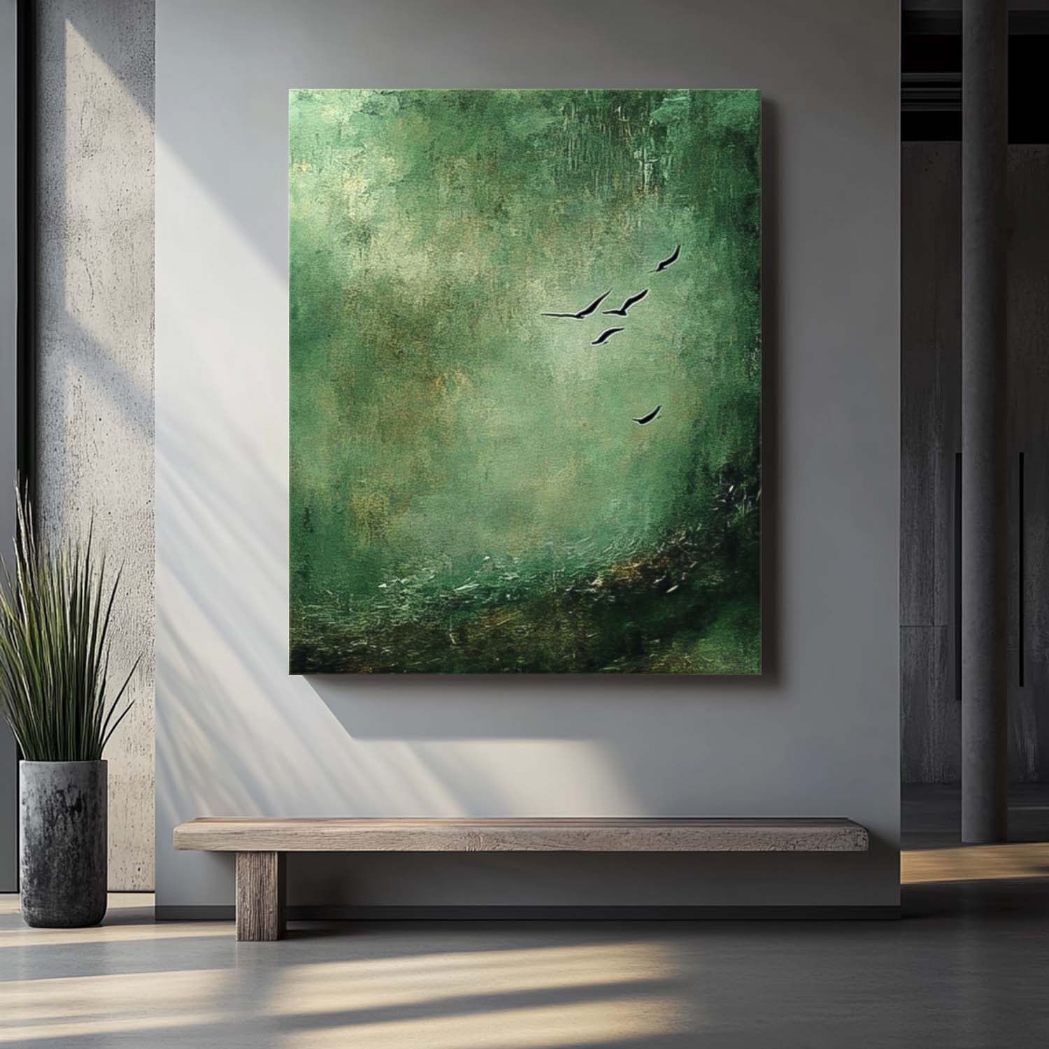 Wall Art Abstract Mid-Century Modern Botanical
