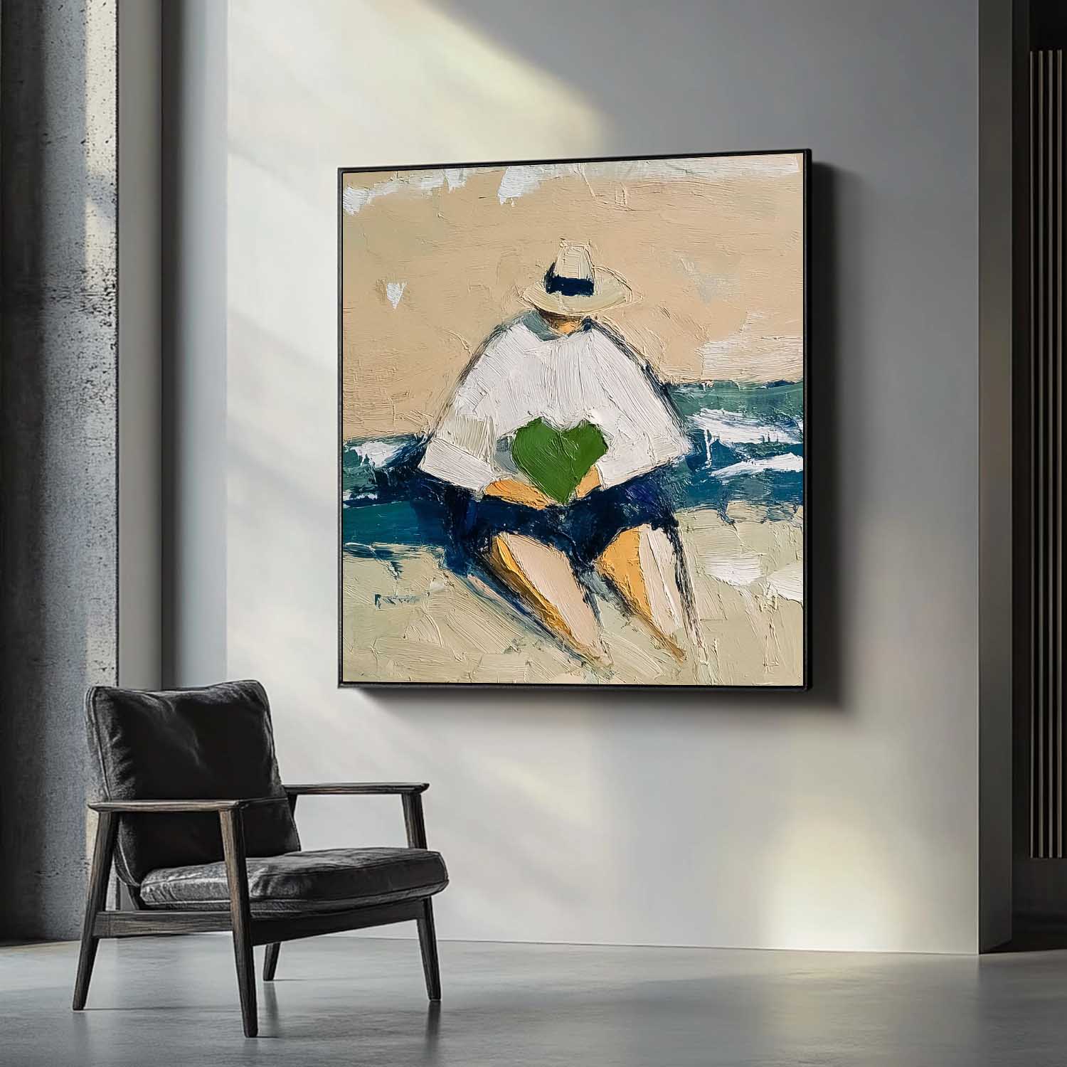 Wall Art People Contemporary Serene Coastal
