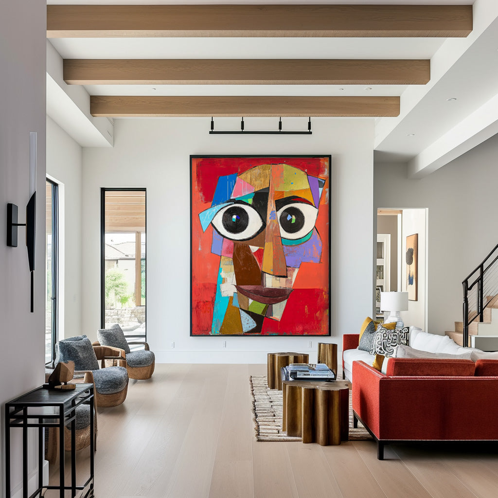 Wall Art People Geometric Deconstructed Form