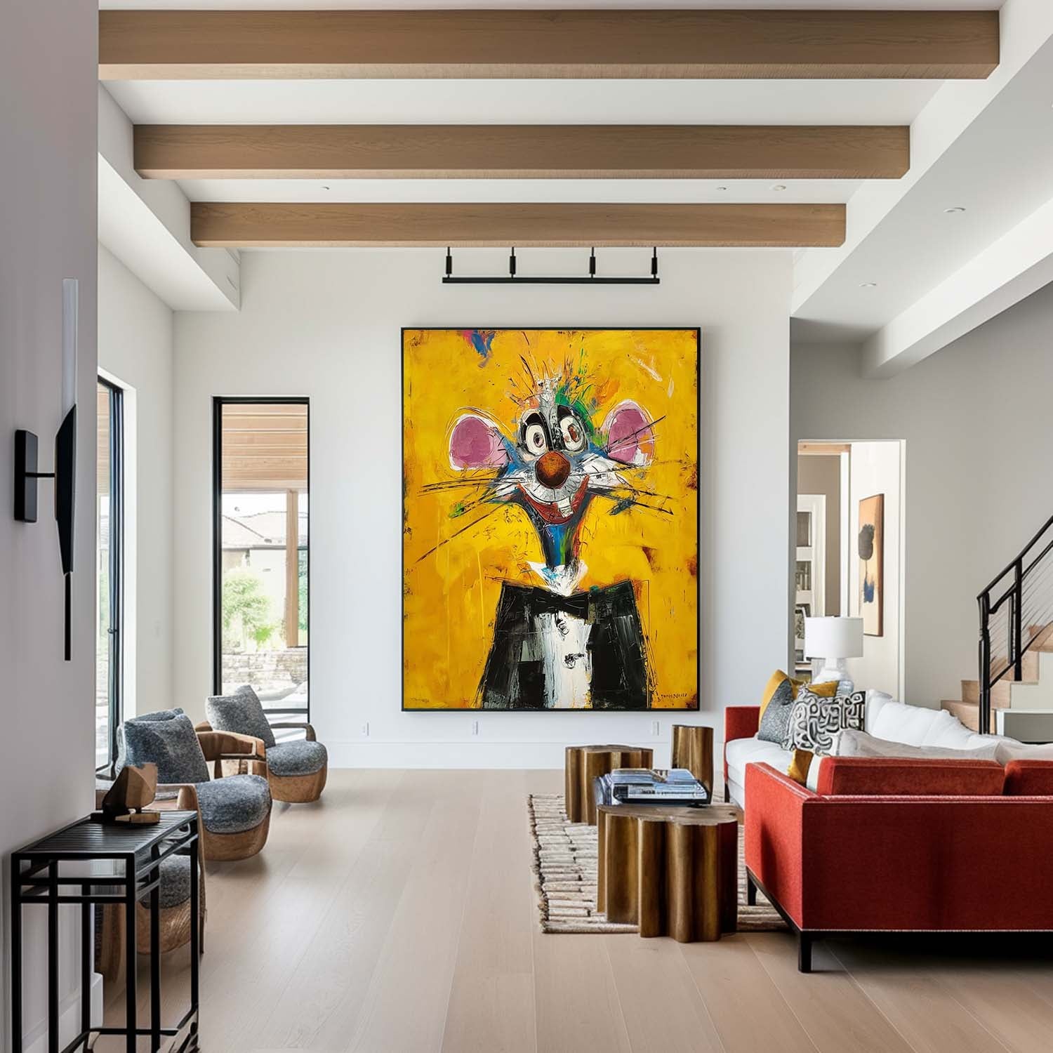 Wall Art Animal Pop Color Block Playful