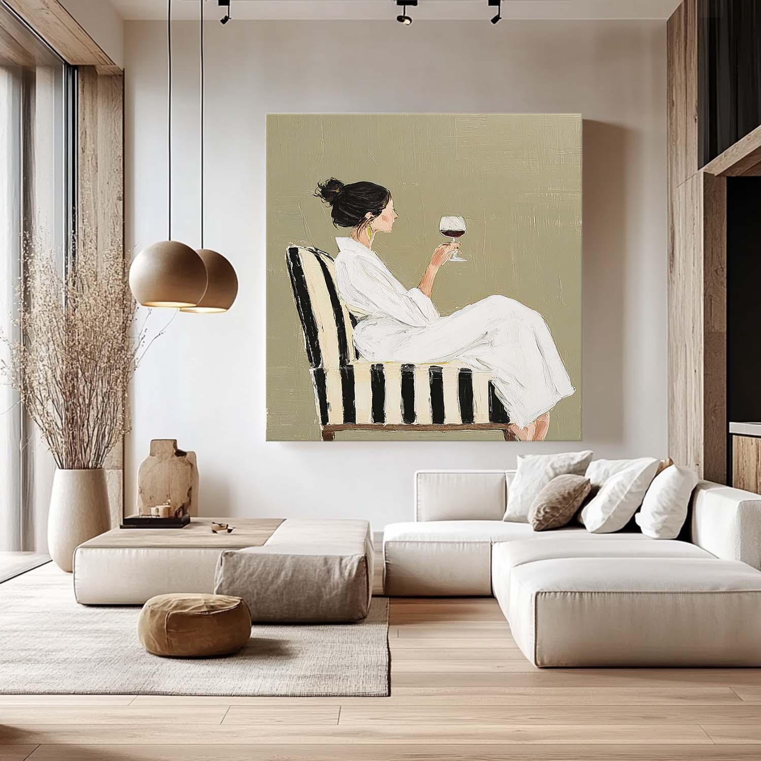 Wall Art Elegant People Contemporary Serene