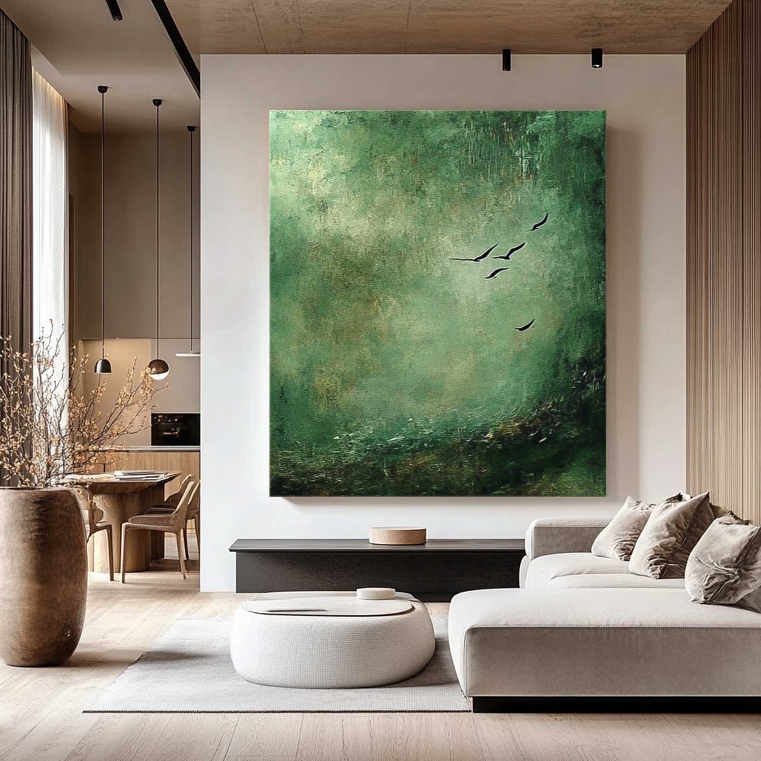 Wall Art Abstract Mid-Century Modern Botanical