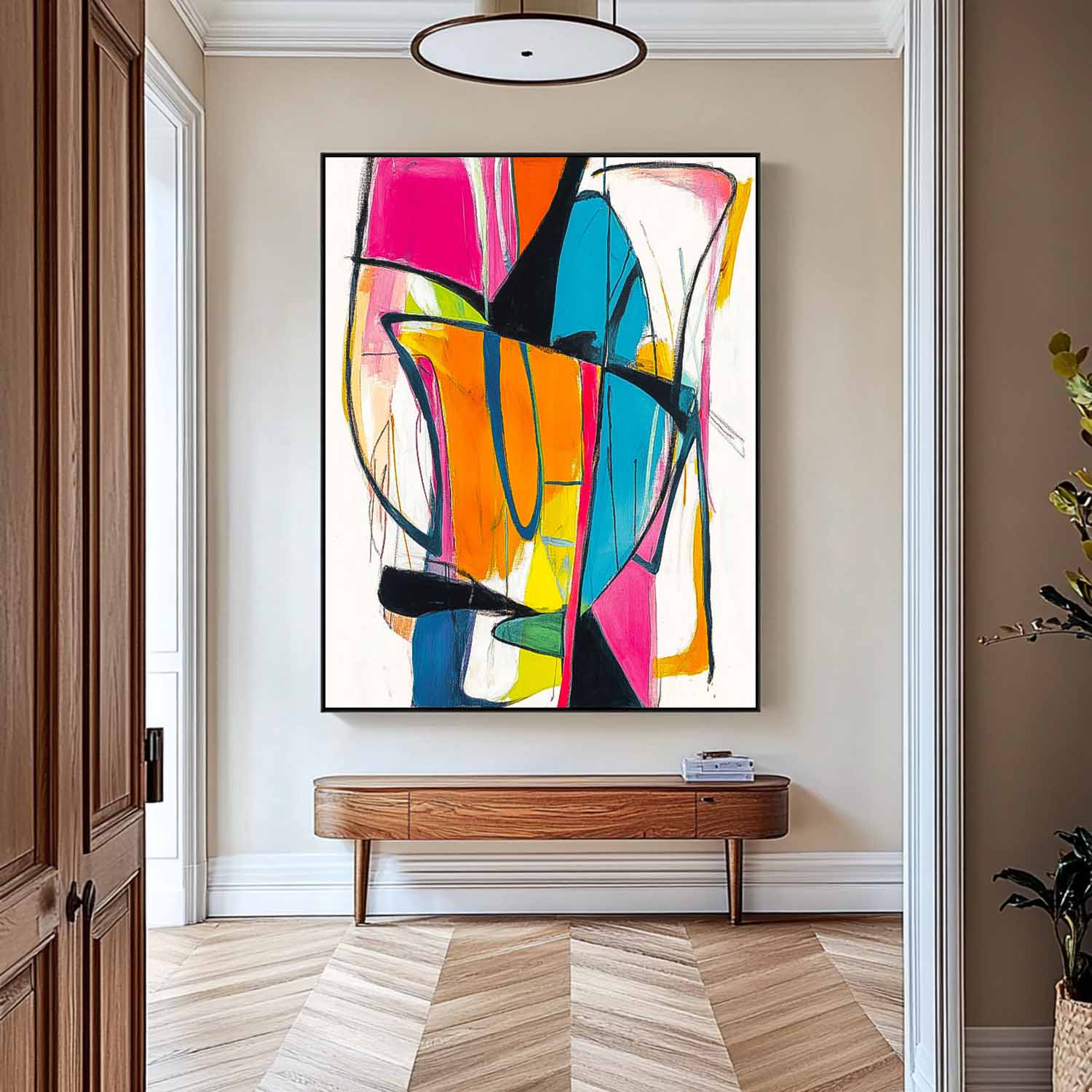 Wall Art Abstract Energetic Playful Modern Artistic