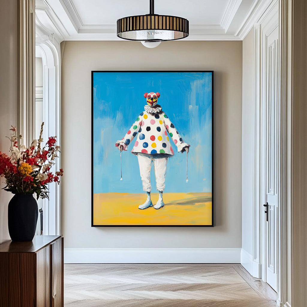 Wall Art People Dopamine Impasto Clown Abstract