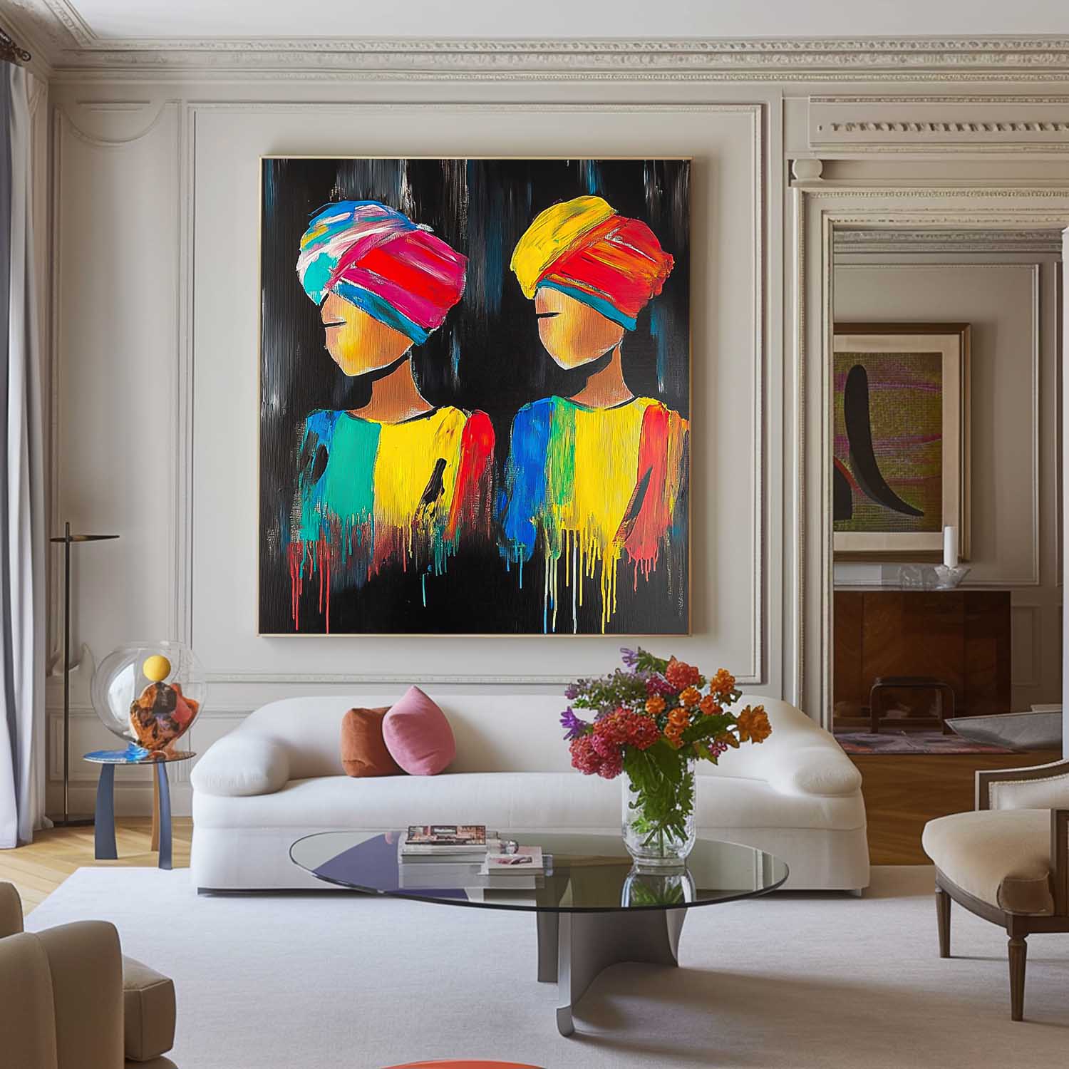 Wall Art People Bold Headwrap Dramatic