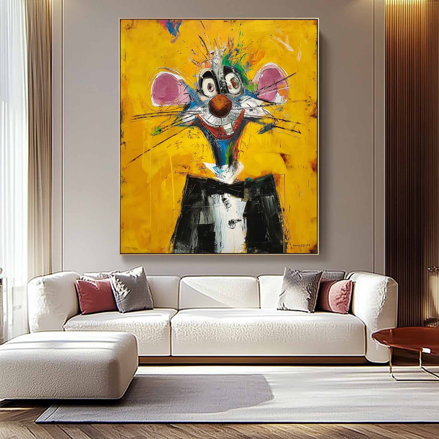 Wall Art Animal Pop Color Block Playful