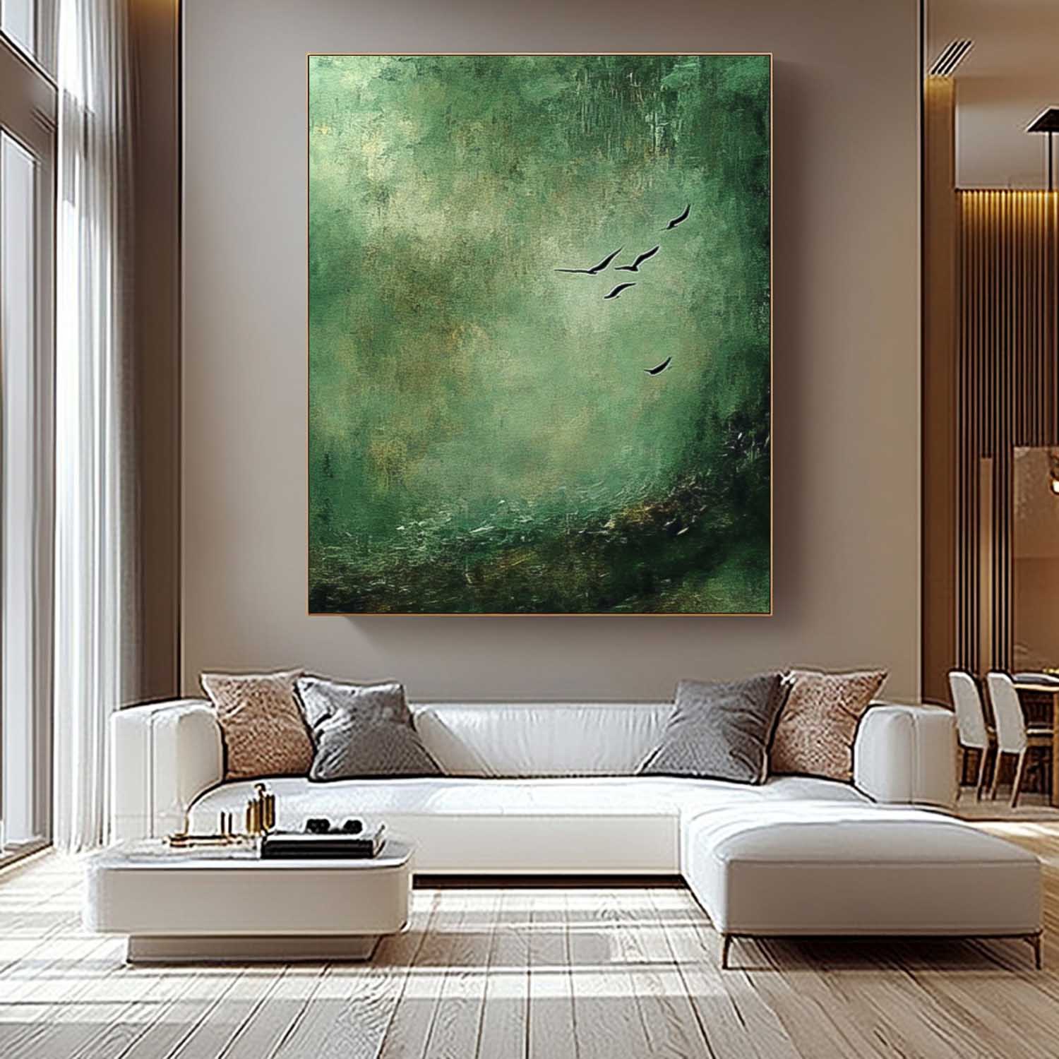 Wall Art Abstract Mid-Century Modern Botanical