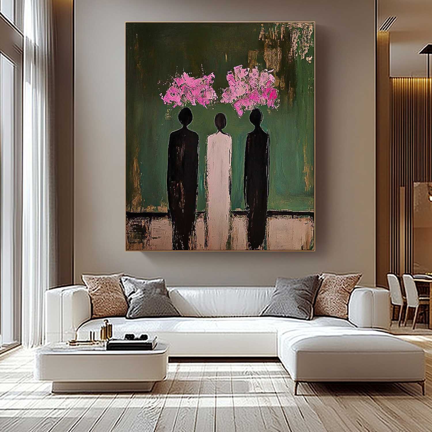Wall Art Three Figures in Bloom
