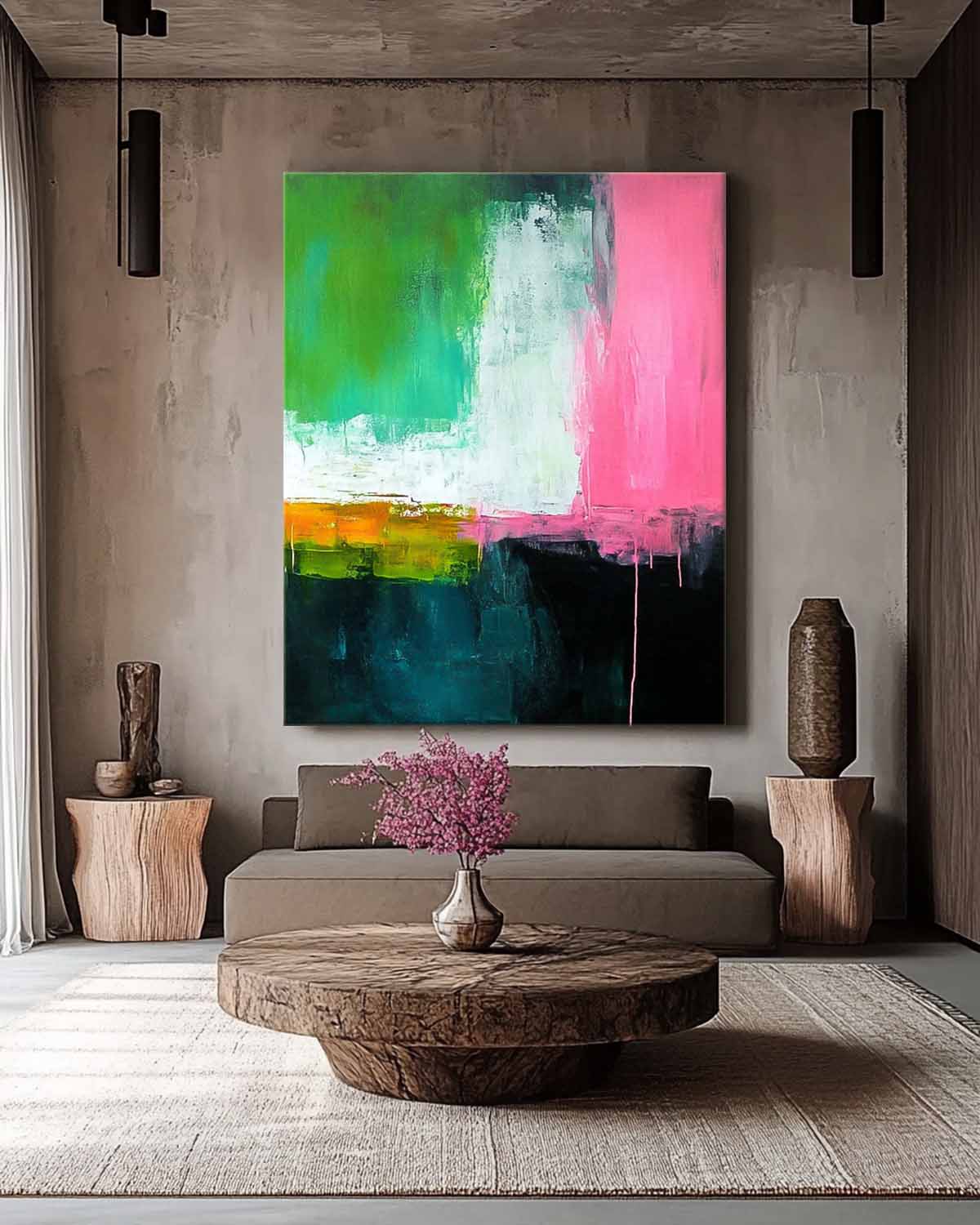 Wall Art Abstract Reflection Energetic Mystical