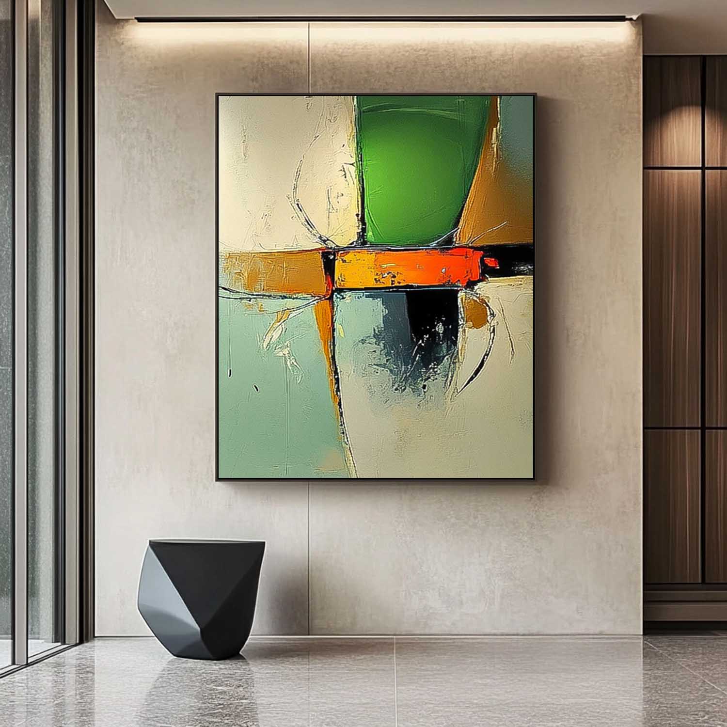 Wall Art Abstract Neo-Impressionist Soft