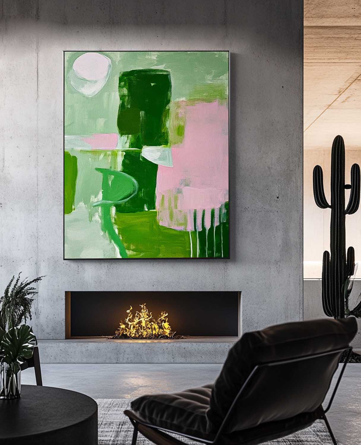 Wall Art Abstract Post-Modern Geometric Collage
