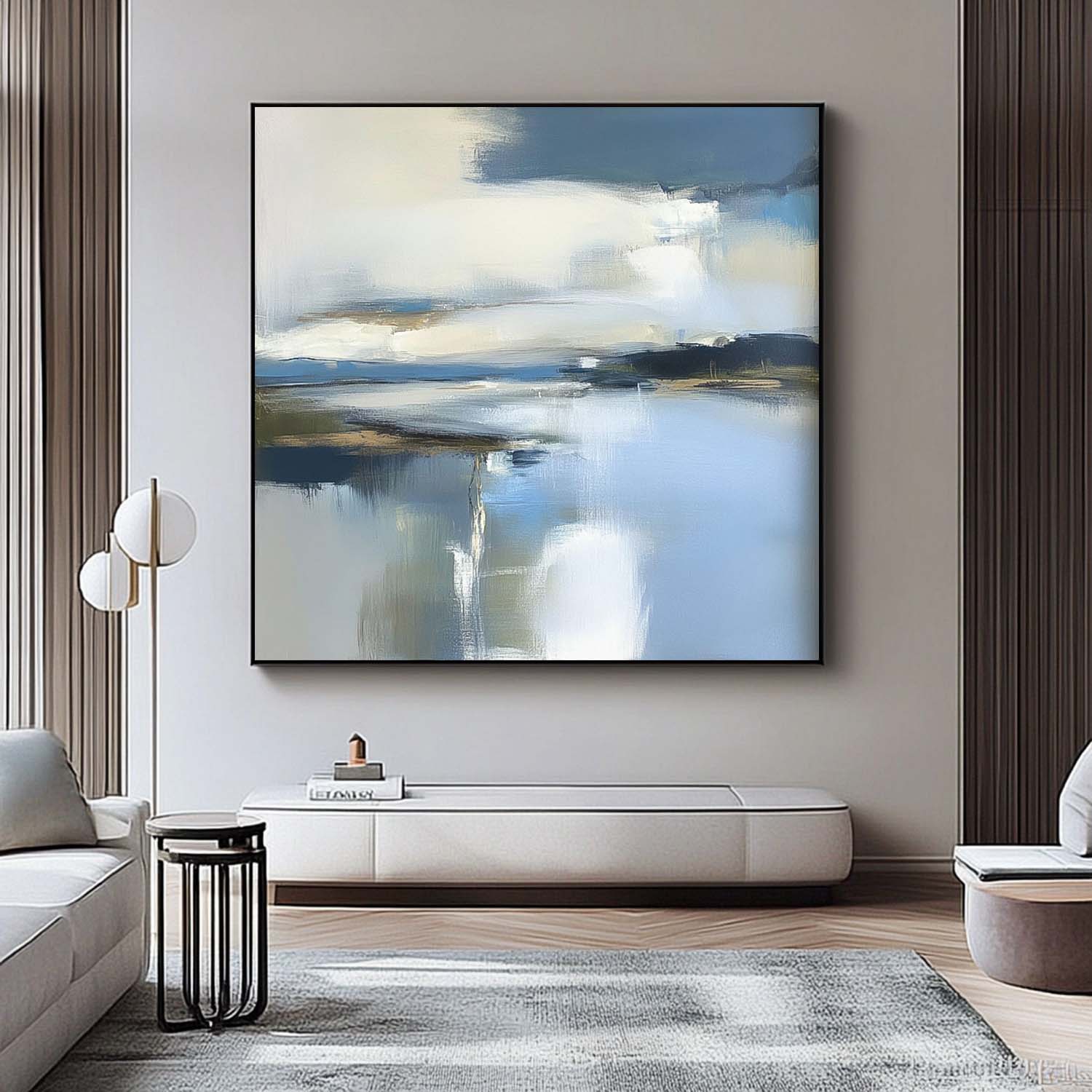 Wall Art Landscape Tranquil Misty Cool Tone