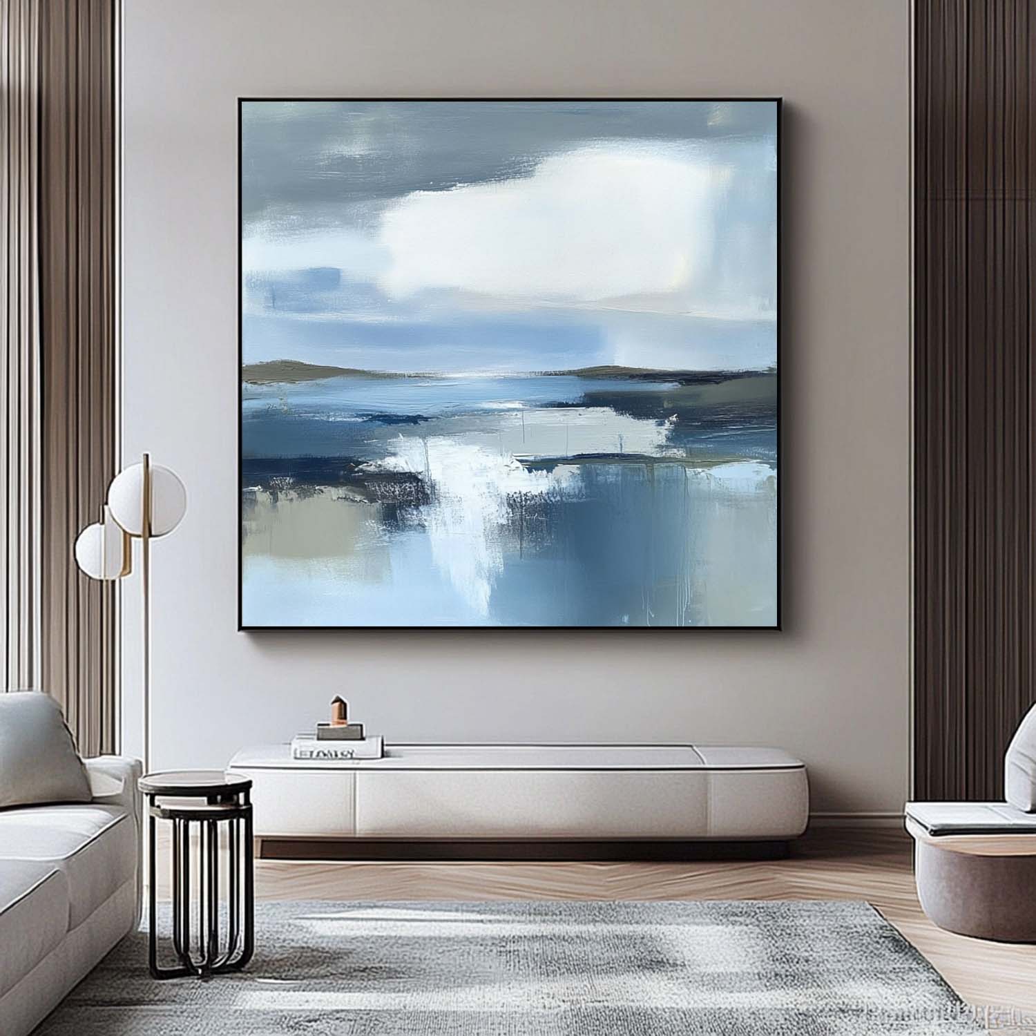 Wall Art Landscape Abstract Misty Lake