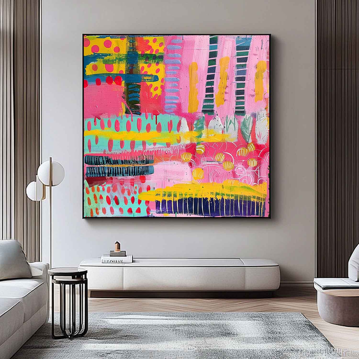 Wall Art Abstract Contemporary Graphic Bold