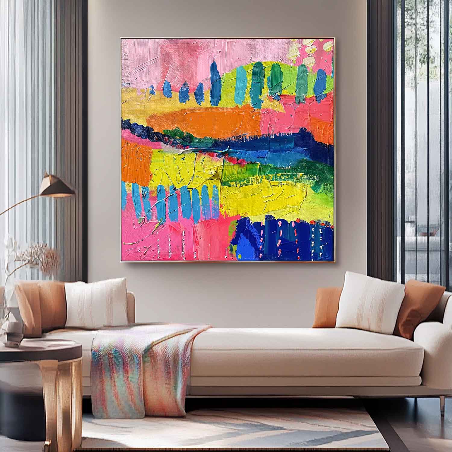 Wall Art Abstract Energetic Tropical Artistic