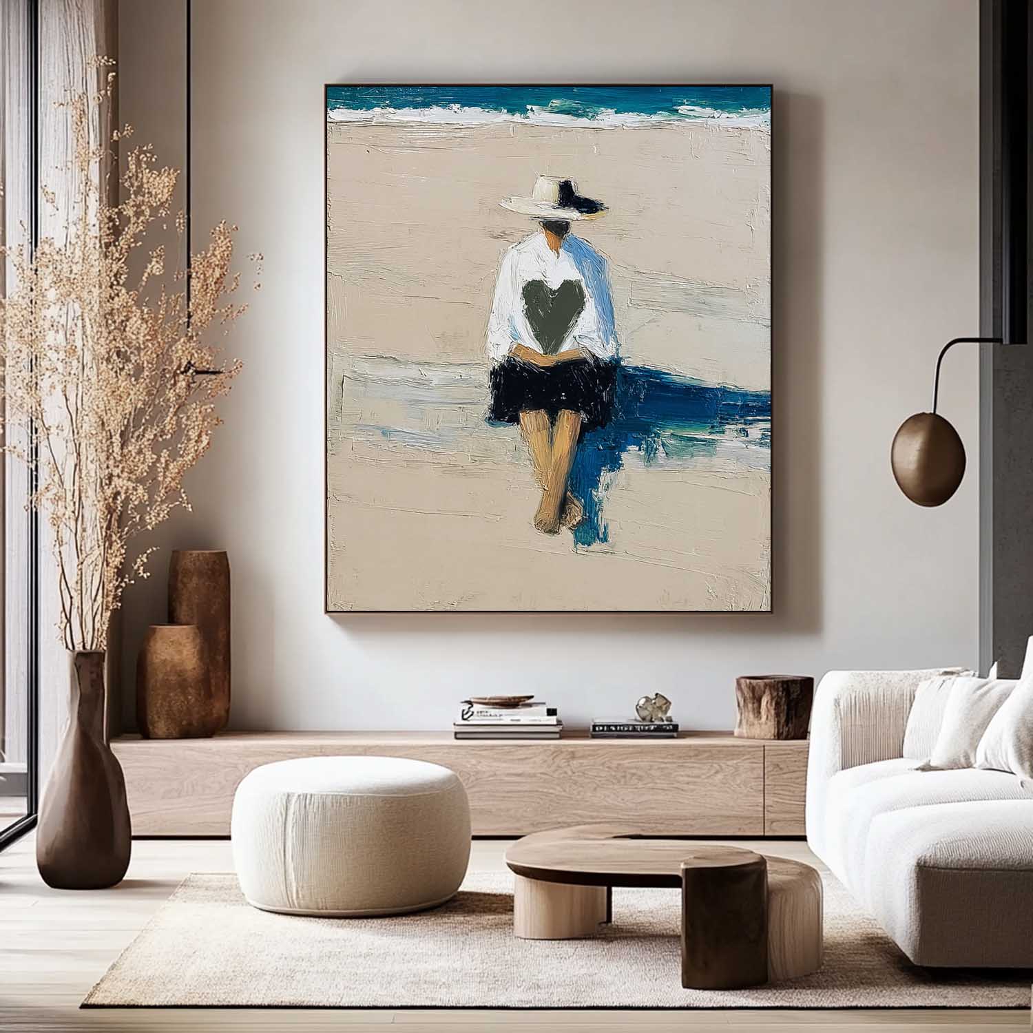 Wall Art People Serene Coastal Romantic