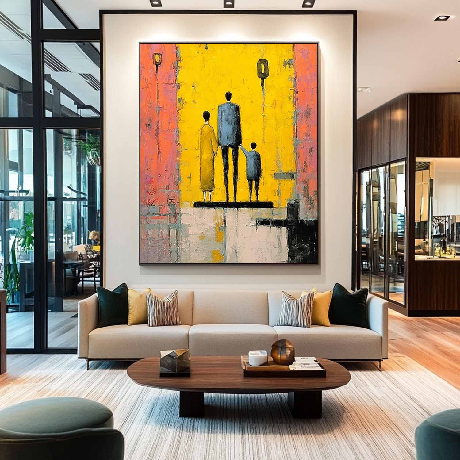 Wall Art People Contemporary Heartwarming Family