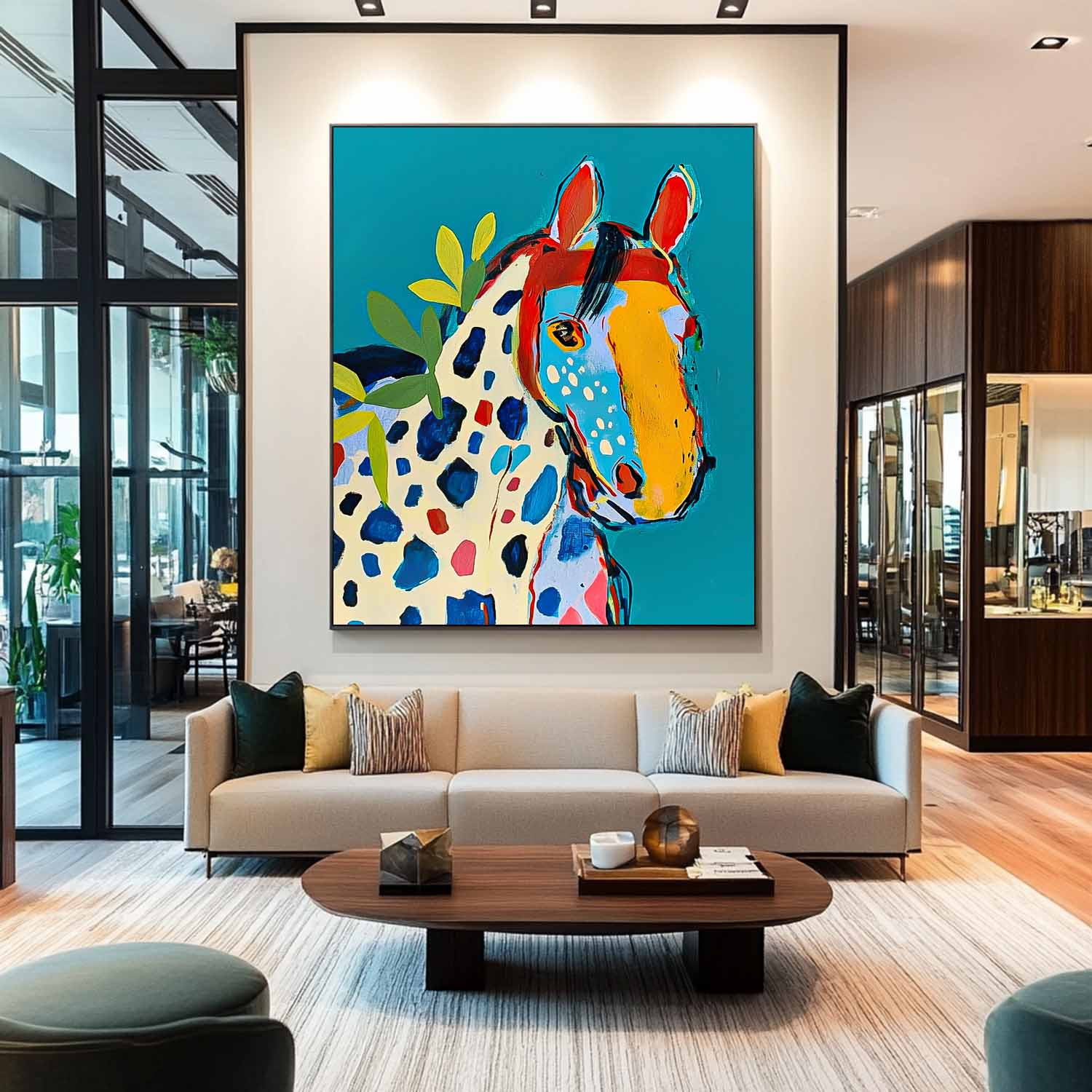 Wall Art Animal Maximalist Patchwork Decor