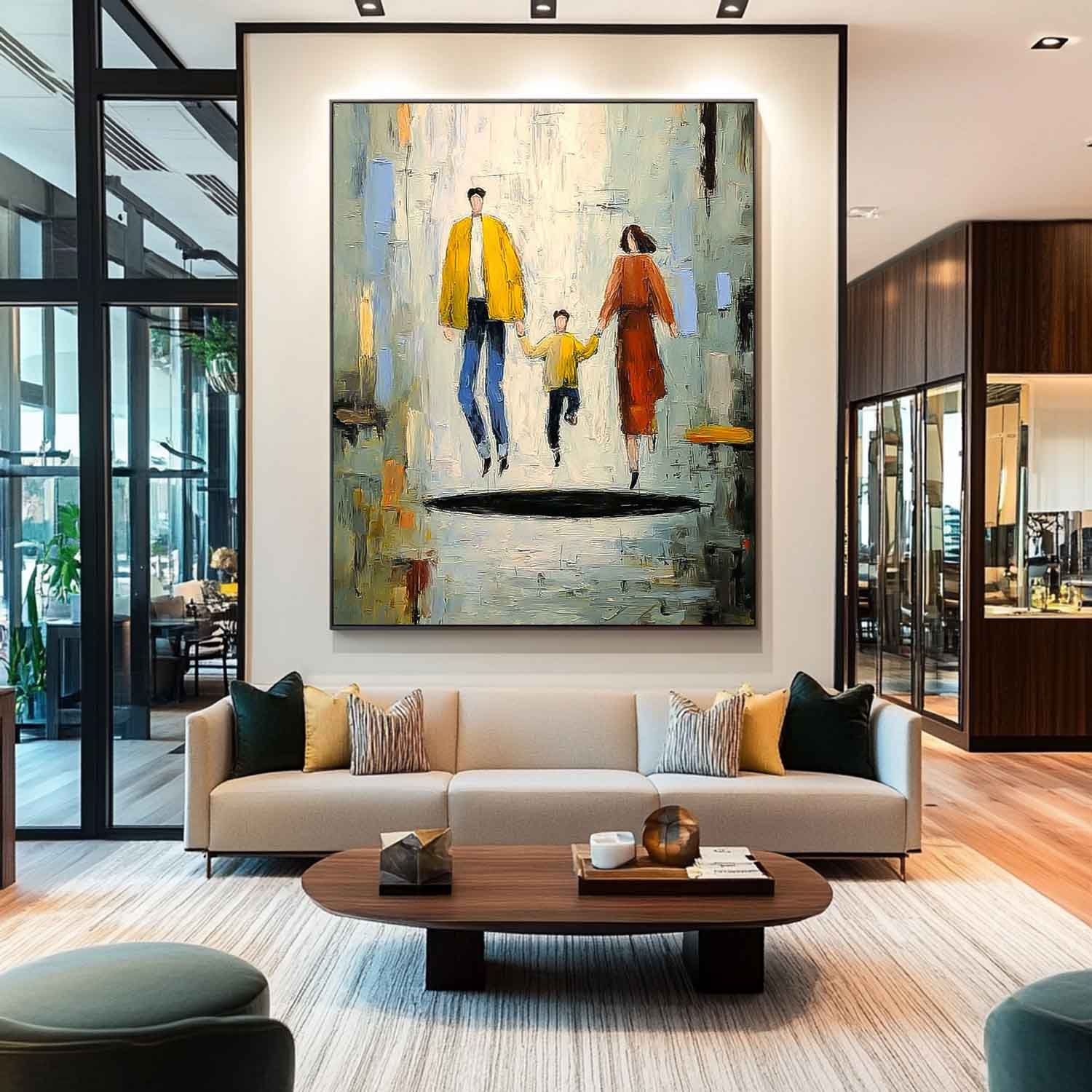 Wall Art People Warm Modern Urban