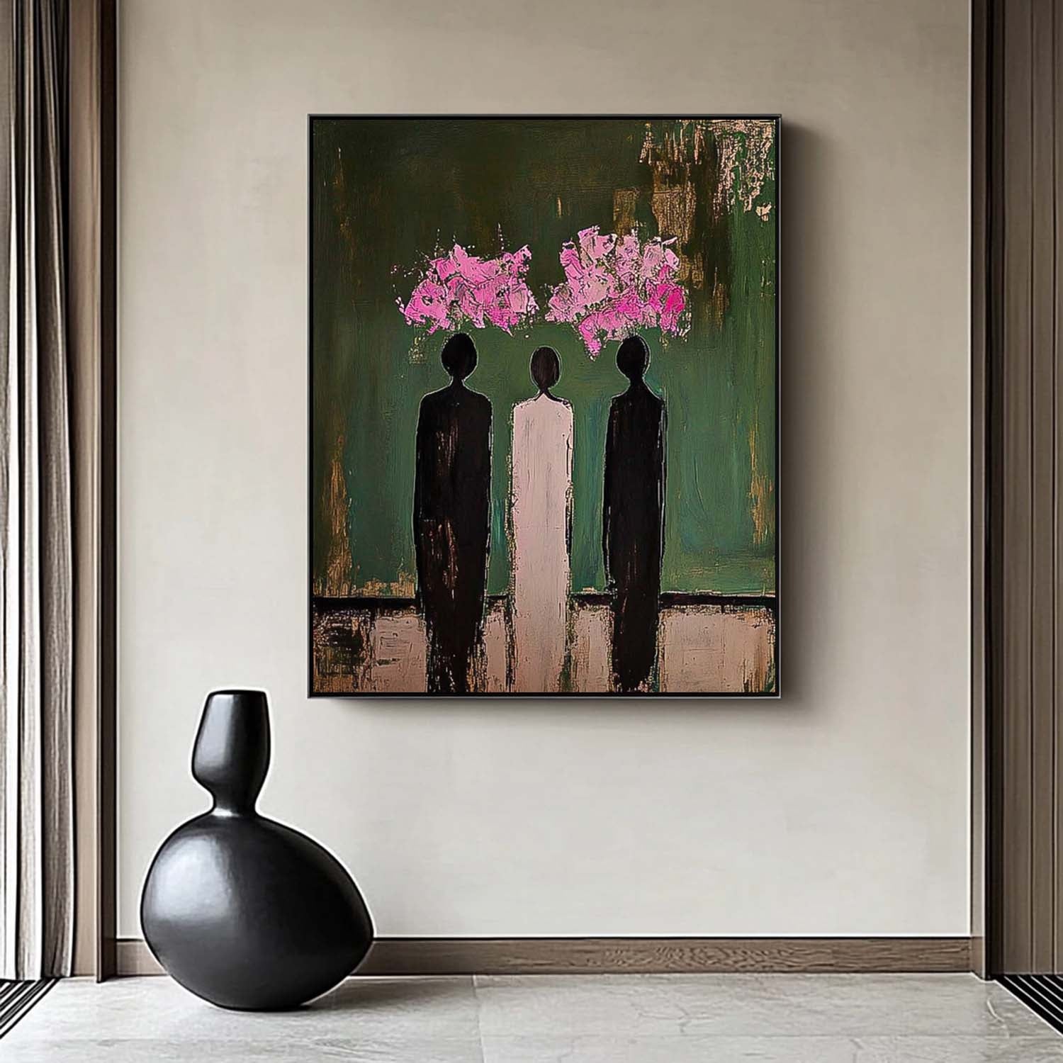 Wall Art Three Figures in Bloom