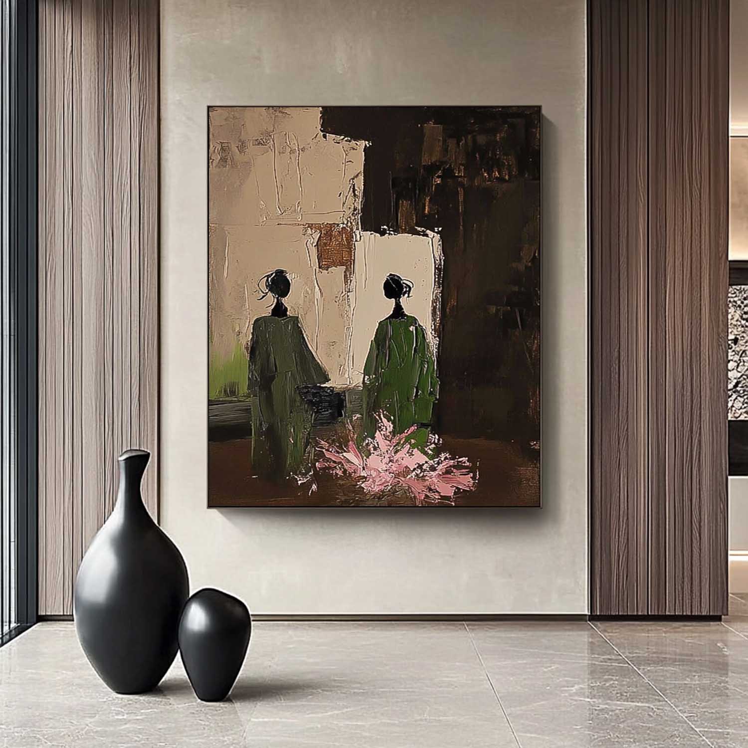 Wall Art Women in Emerald