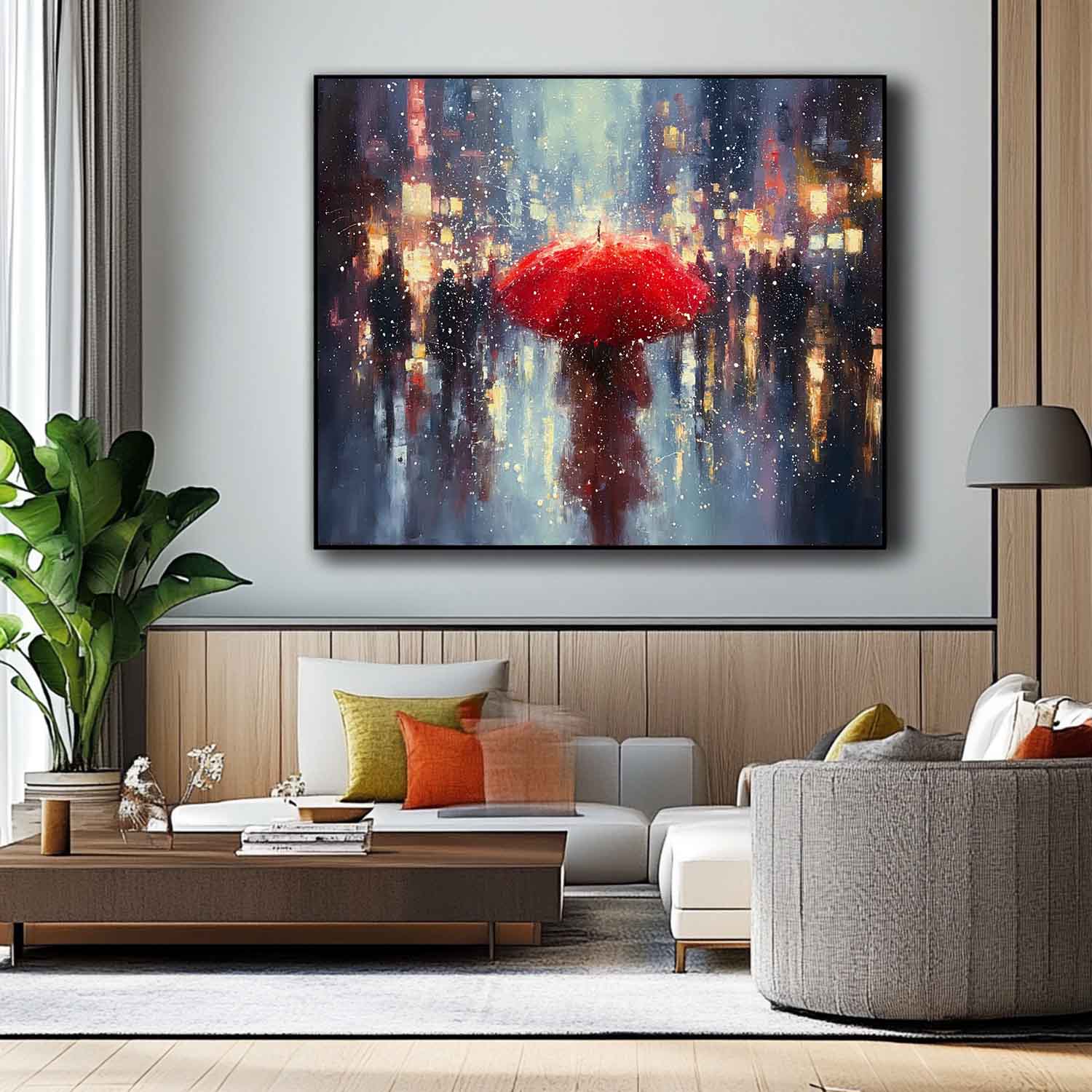 Wall Art People Dramatic Urban Landscape